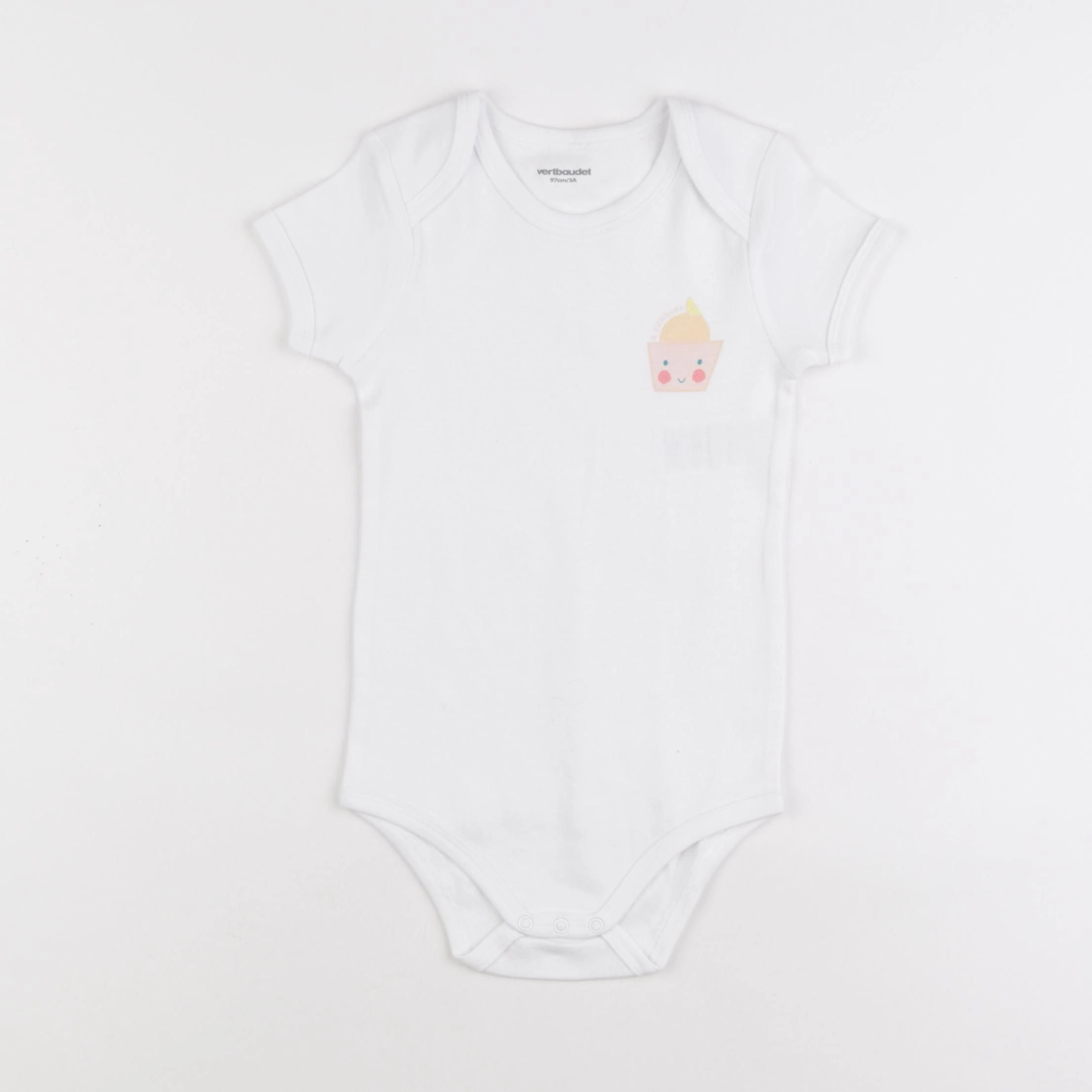 Vertbaudet - body blanc - 3 ans
