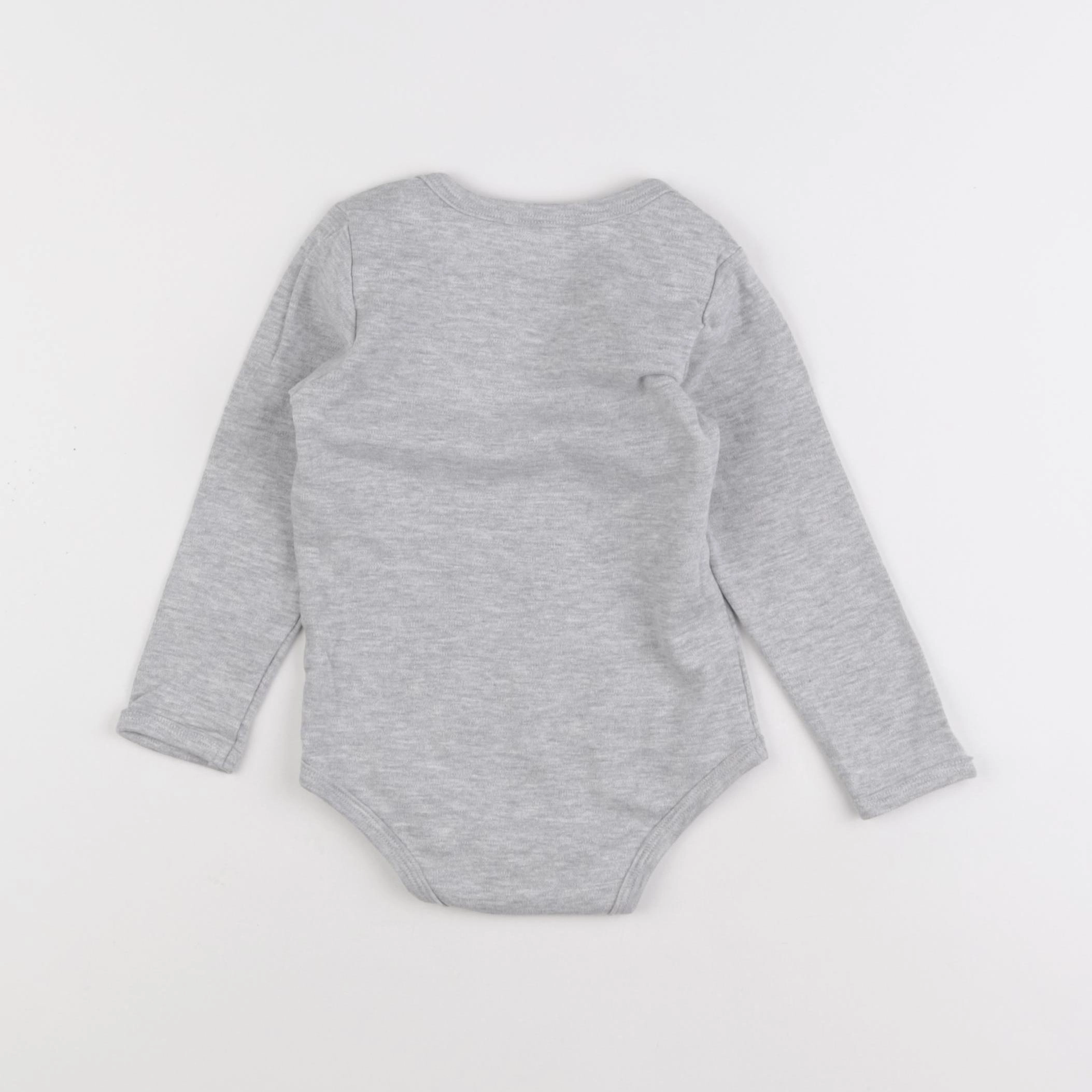 Vertbaudet - body gris - 3 ans