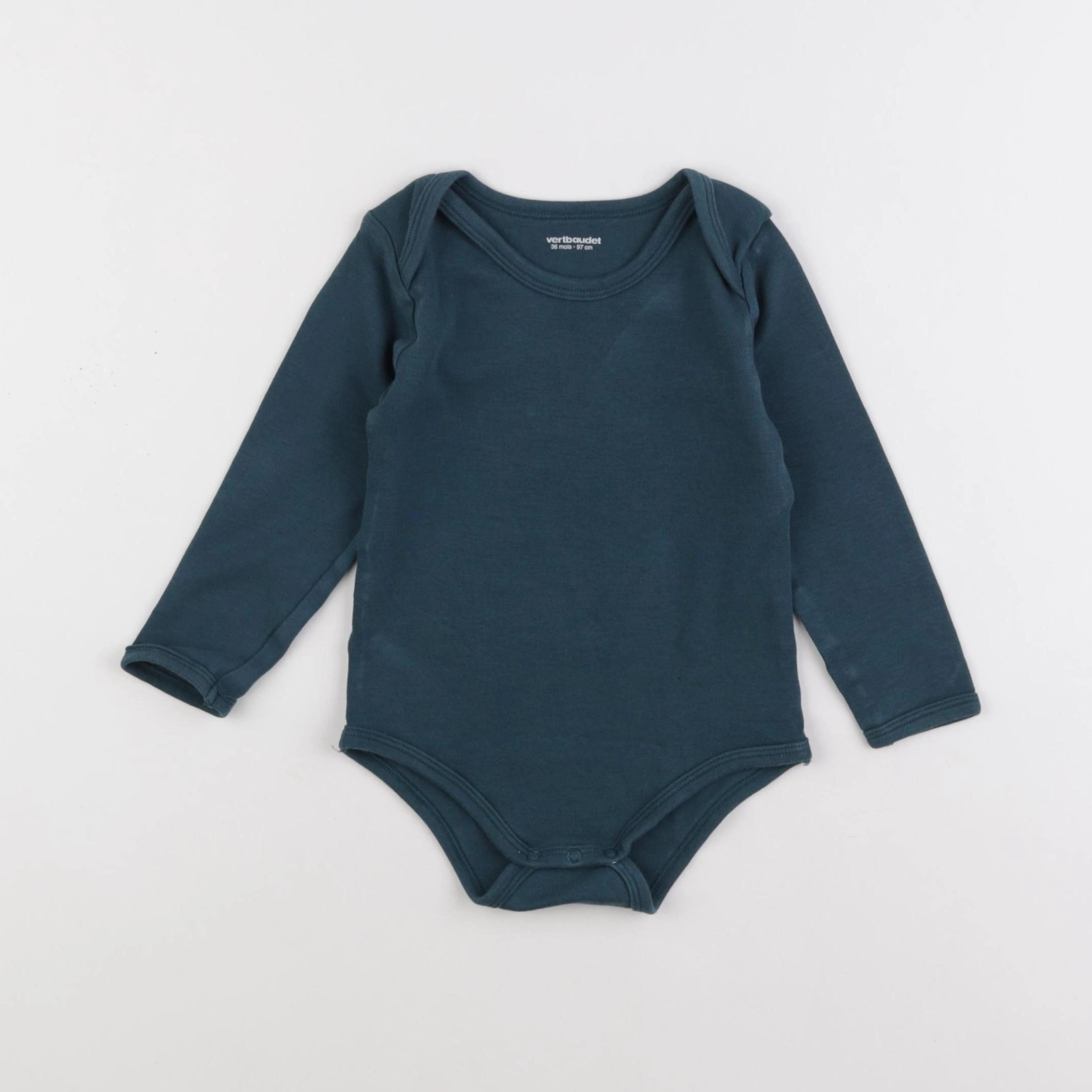 Vertbaudet - body bleu - 3 ans