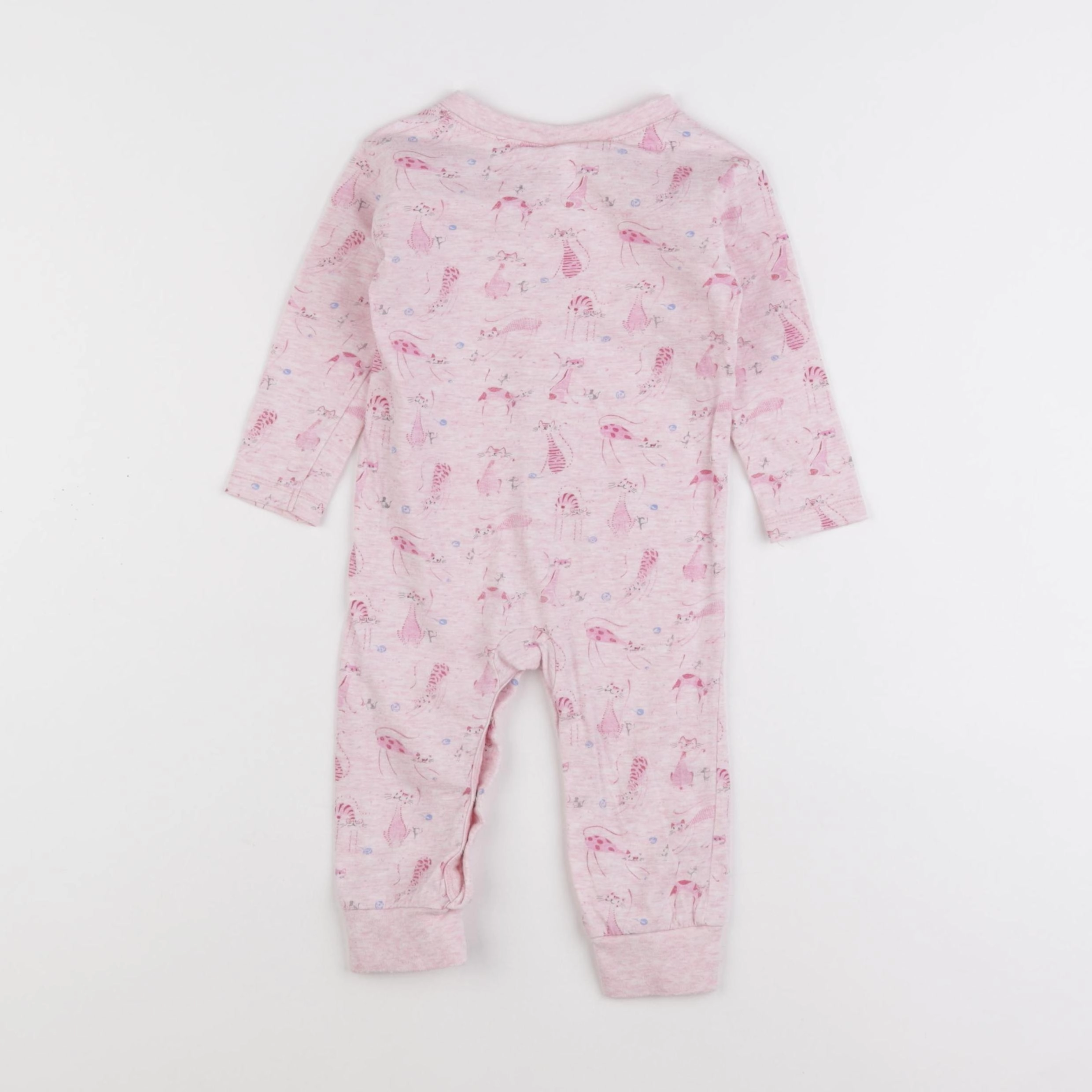 Zara - pyjama coton rose - 6/12 mois