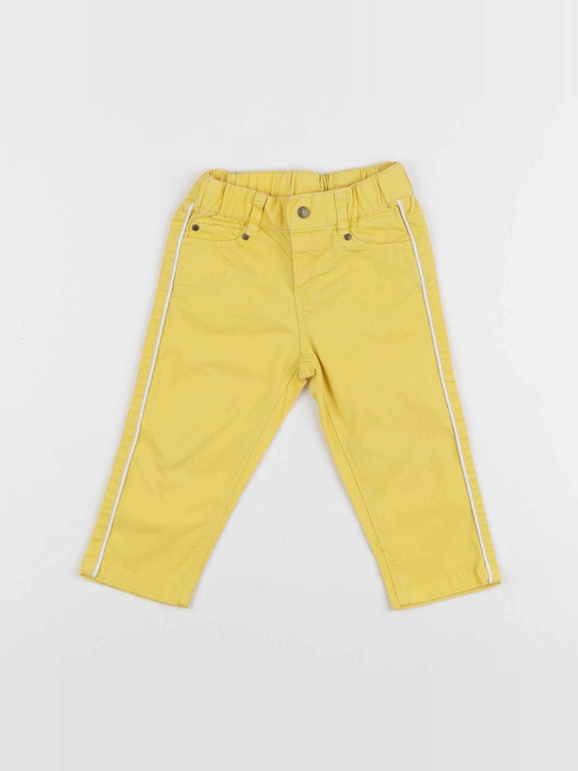 Petit Bateau - pantalon jaune - 12 mois