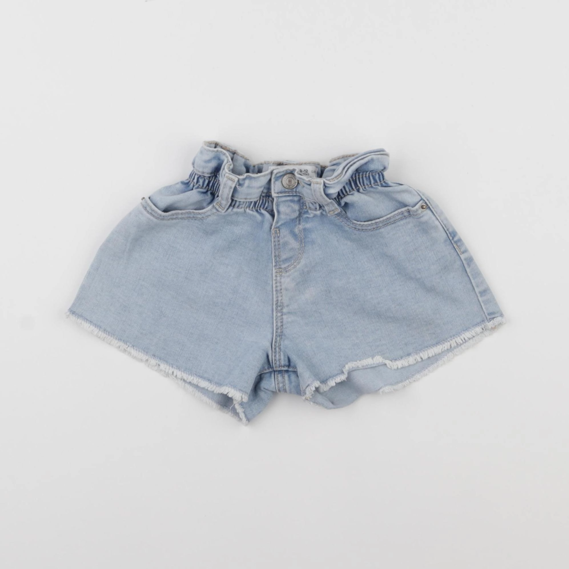 Zara - short bleu - 9/12 mois