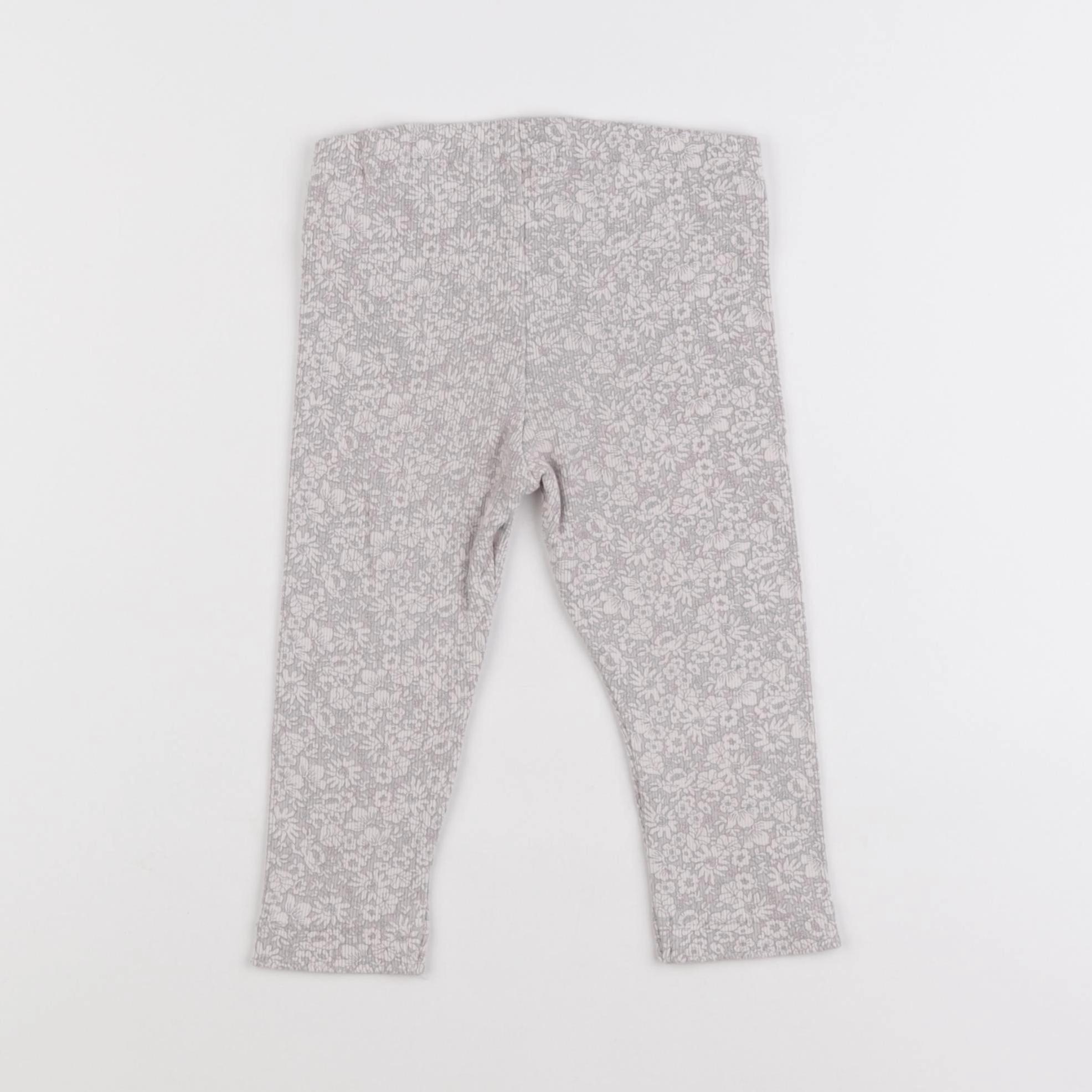 H&M - legging gris - 18 mois