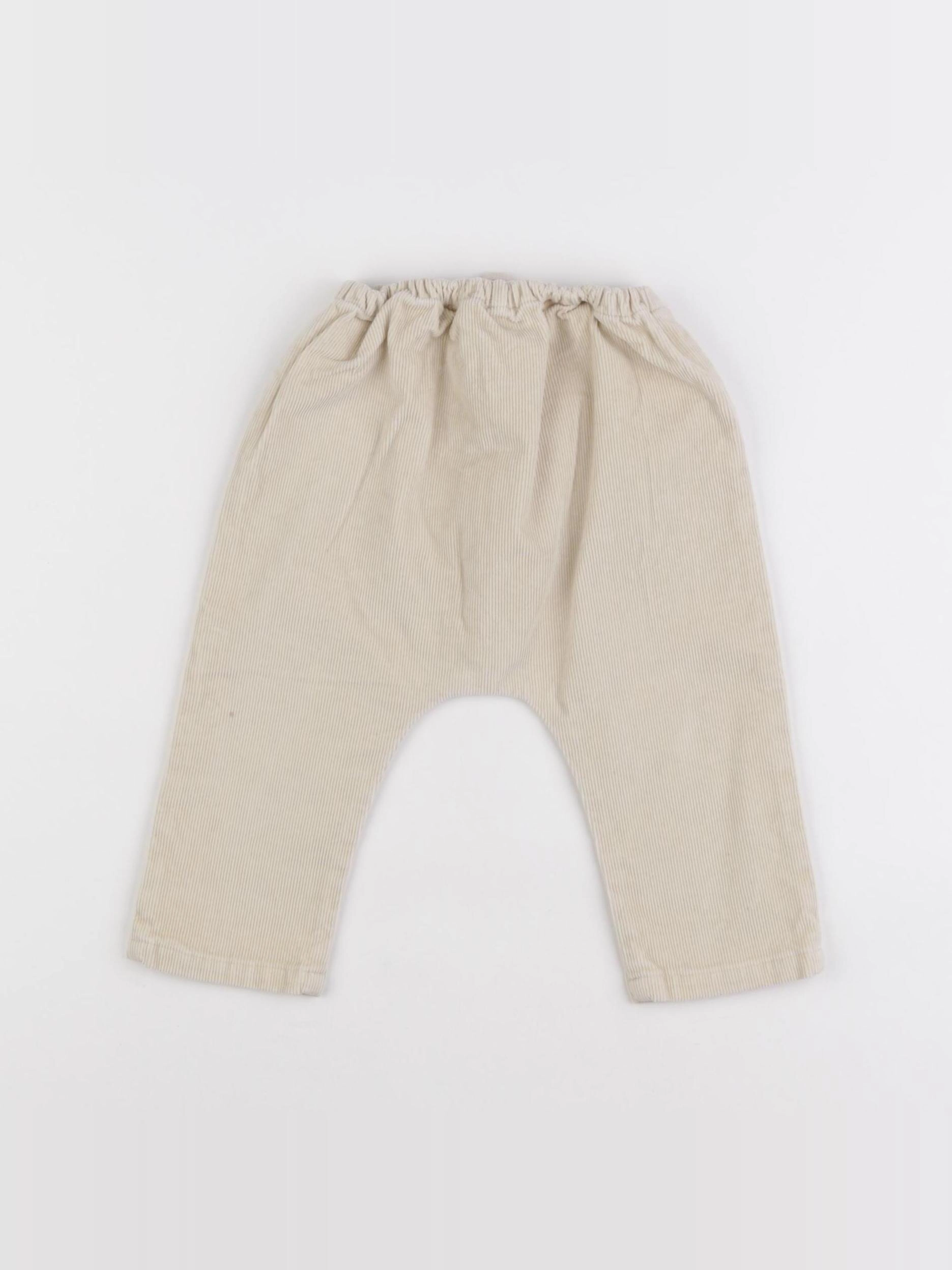 Cyrillus - sarouel beige - 12 mois