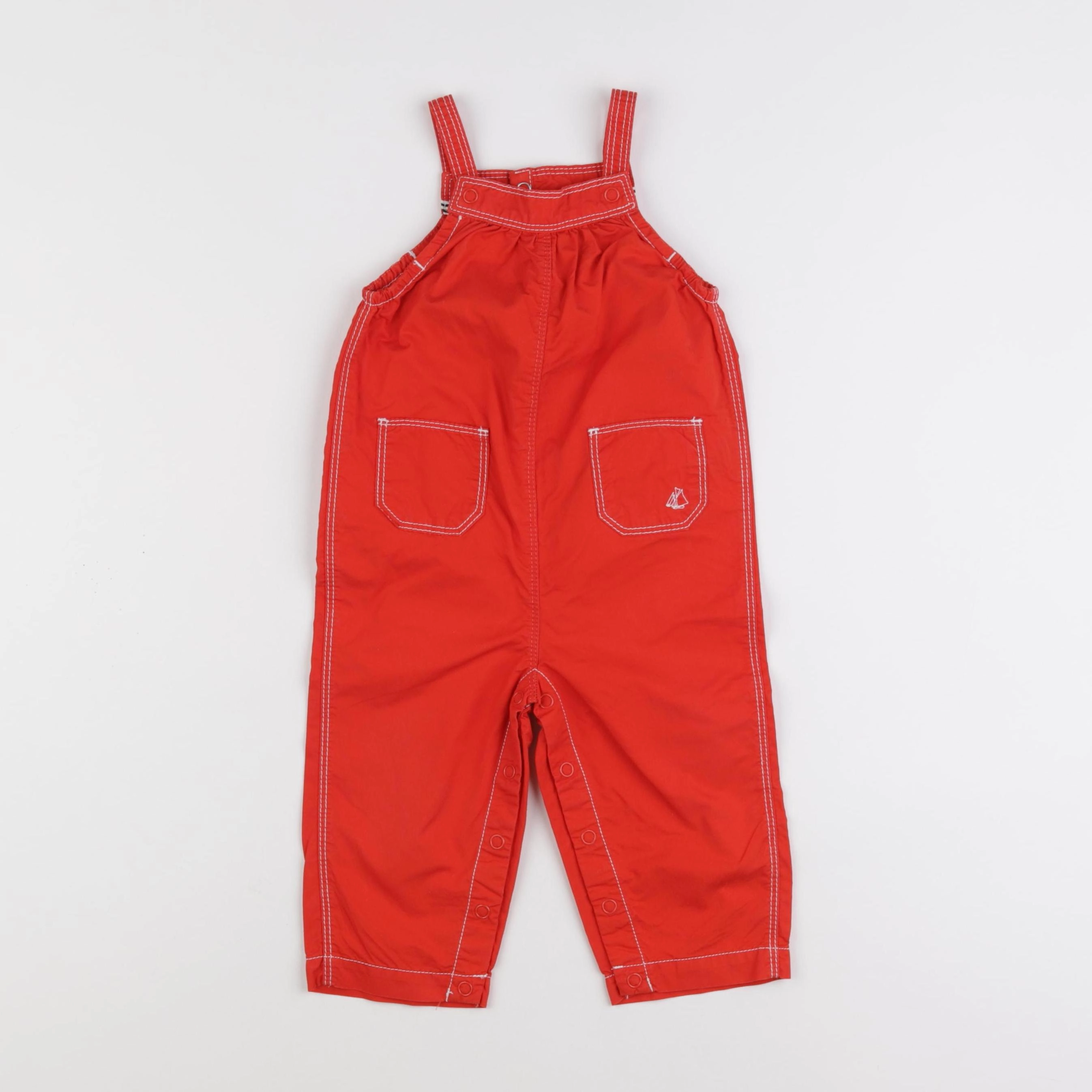 Petit Bateau - salopette rouge - 12 mois