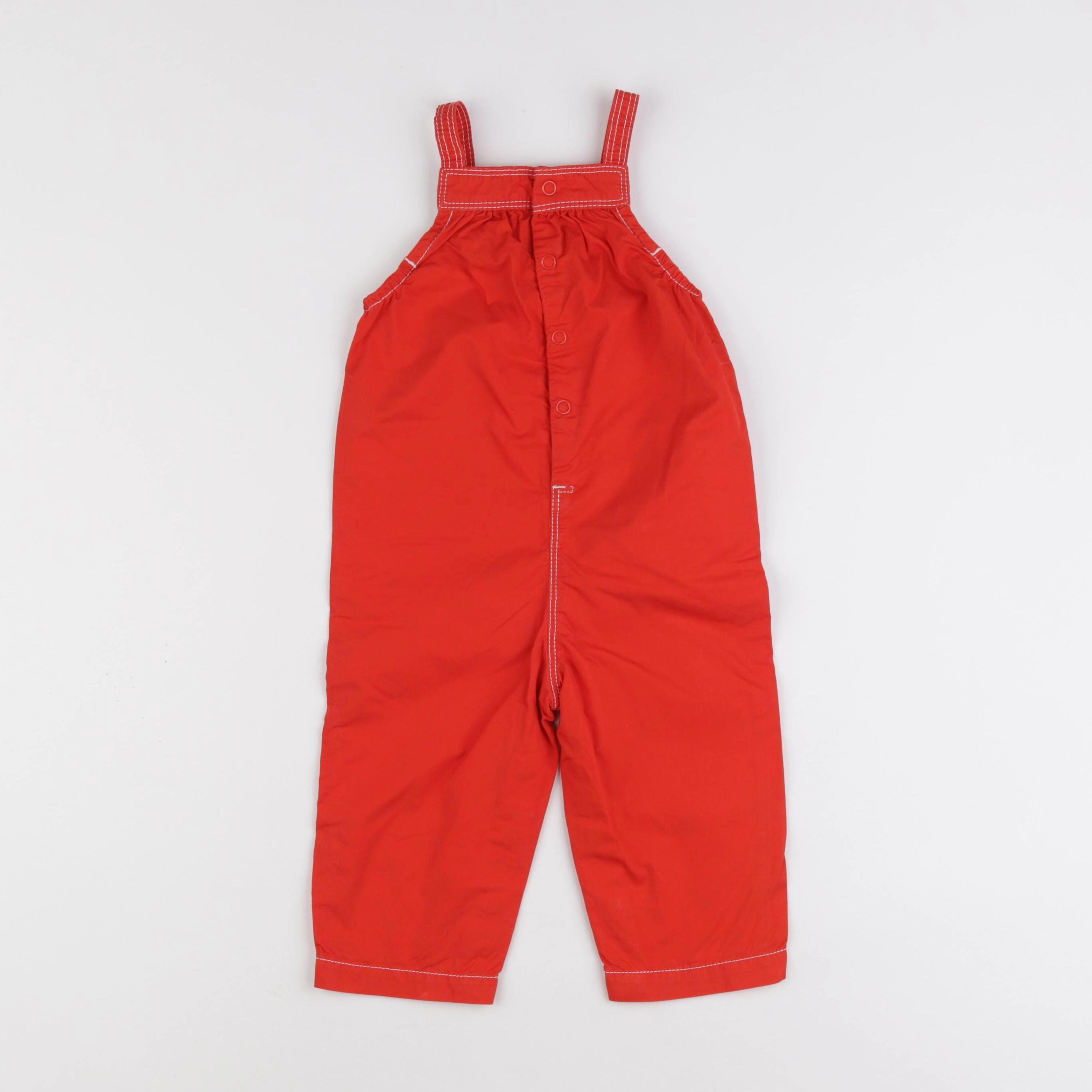 Petit Bateau - salopette rouge - 12 mois