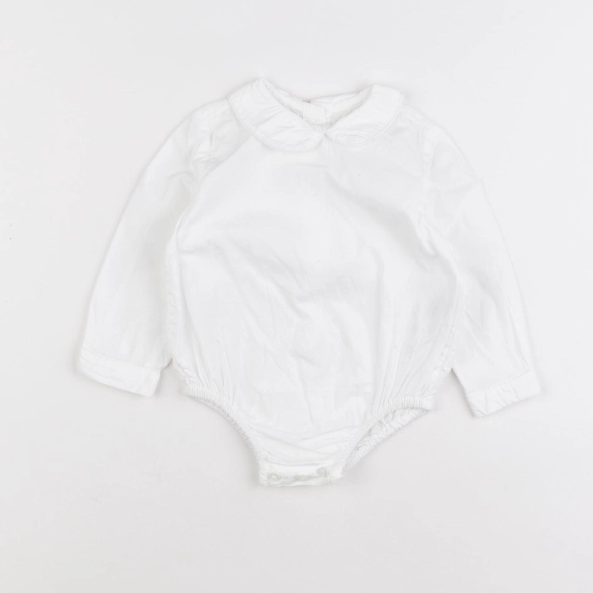 Gocco - body blouse blanc - 6/9 mois