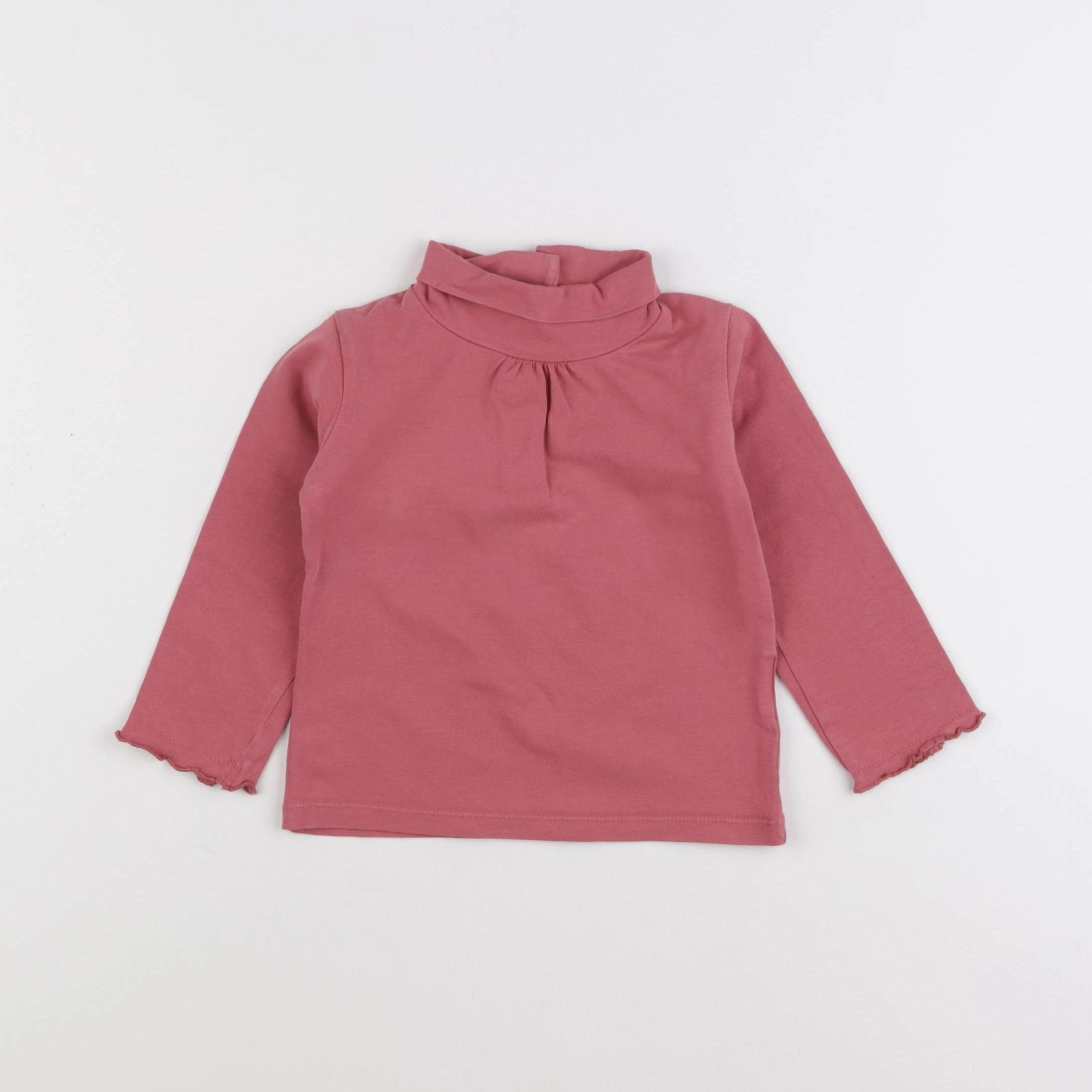 Vertbaudet - sous-pull rose - 18 mois