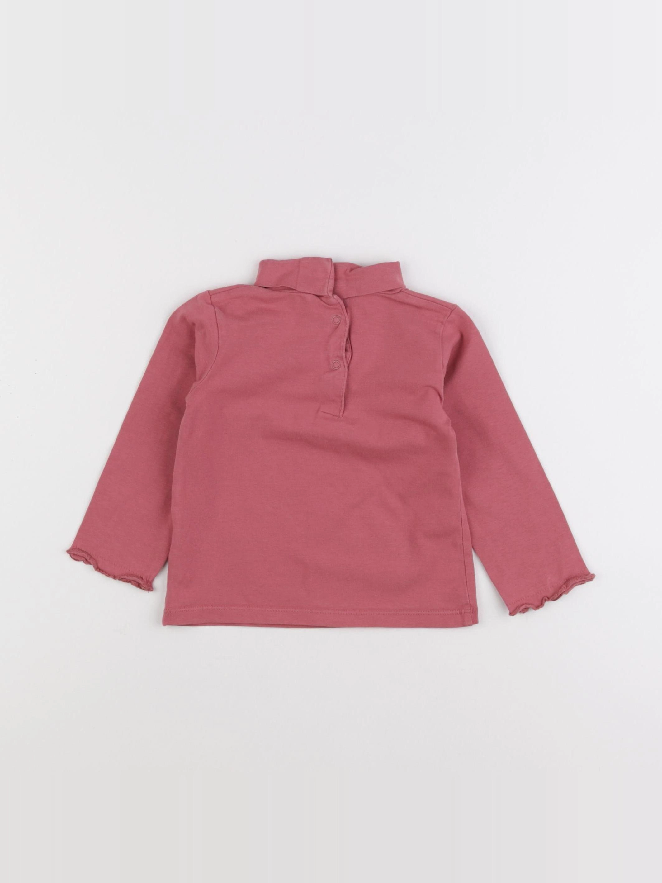Vertbaudet - sous-pull rose - 18 mois