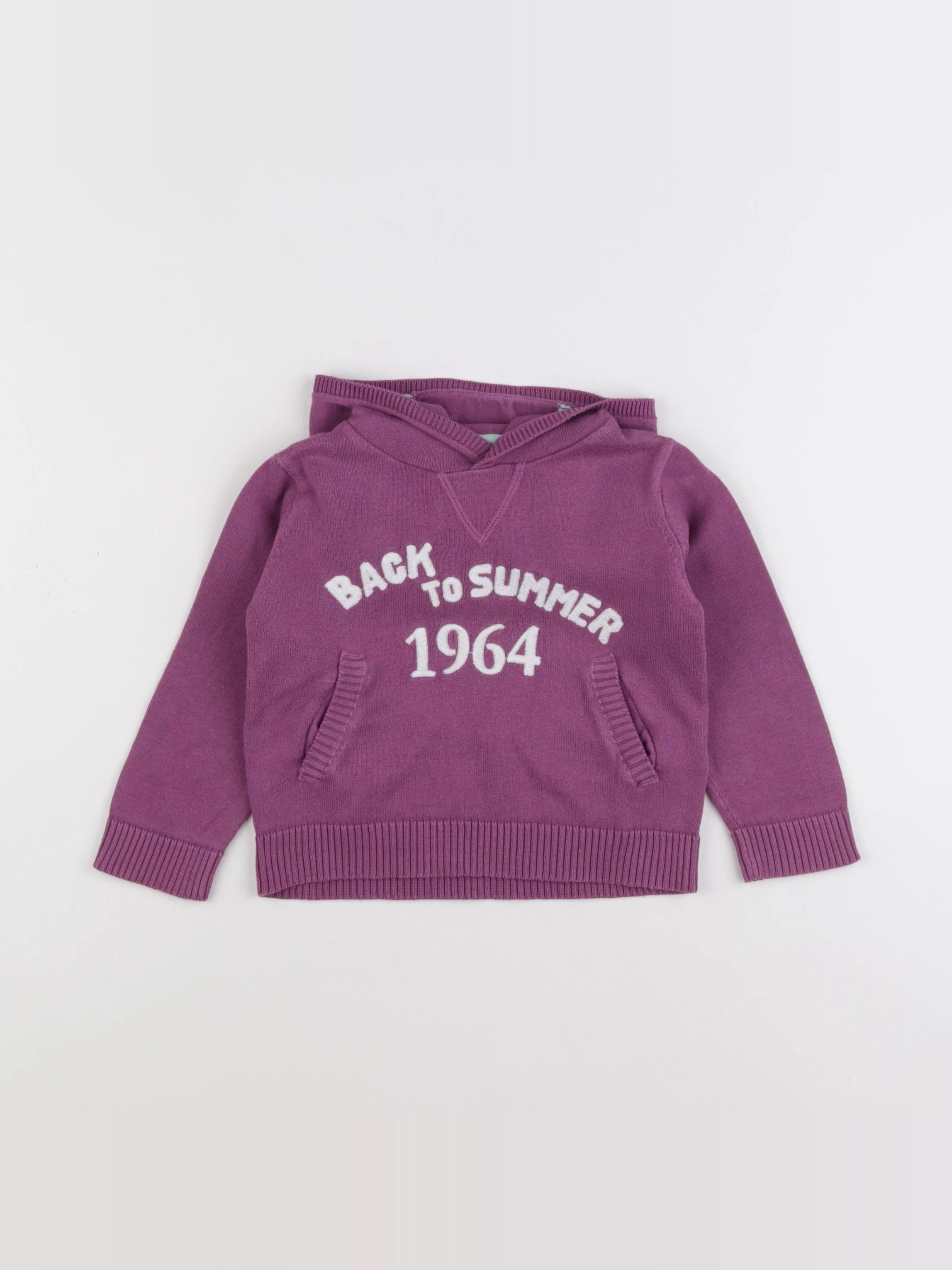 Vertbaudet - pull violet - 2 ans