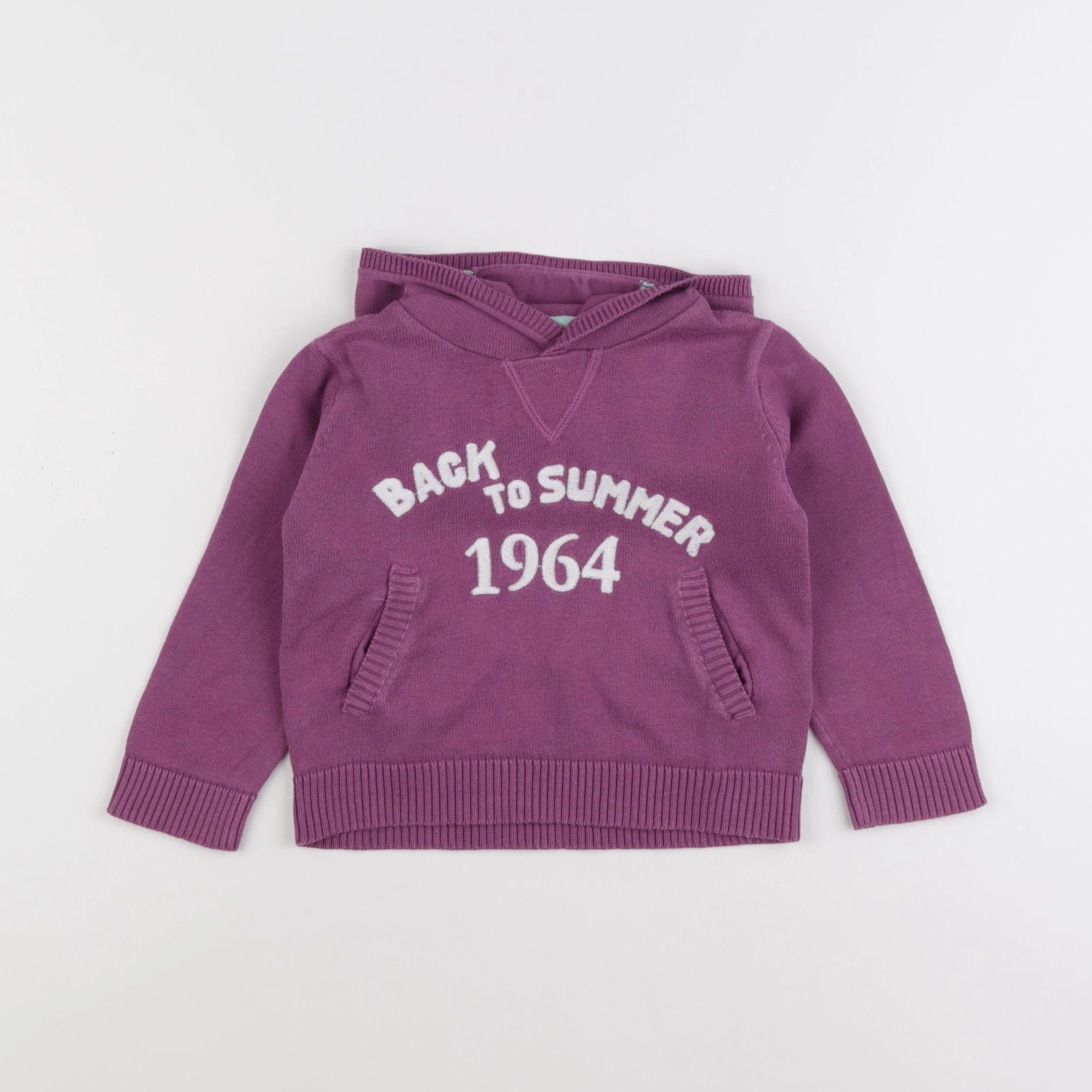 Vertbaudet - pull violet - 2 ans
