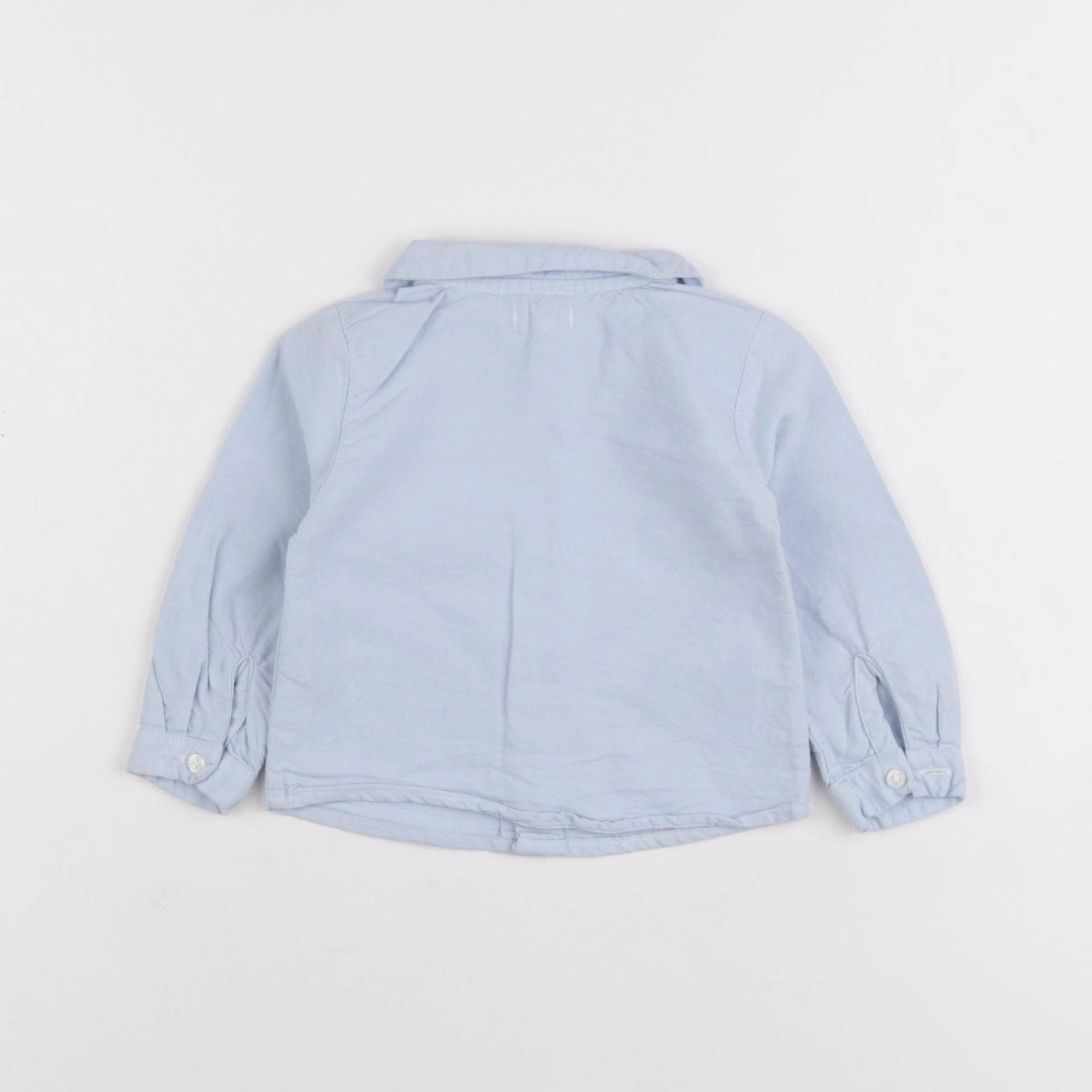 Gocco - chemise bleu - 9/12 mois