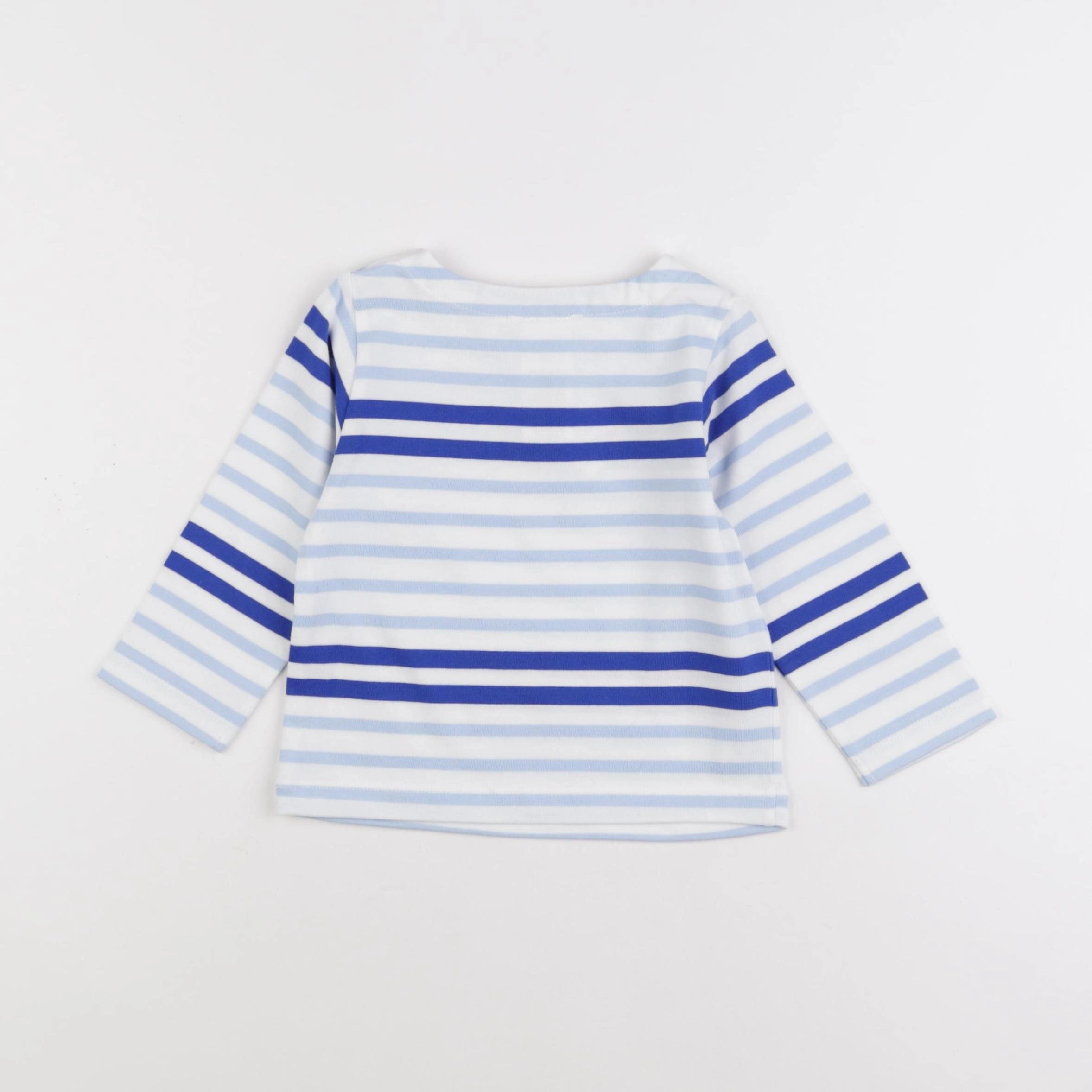 Jacadi - tee-shirt blanc, bleu - 18 mois