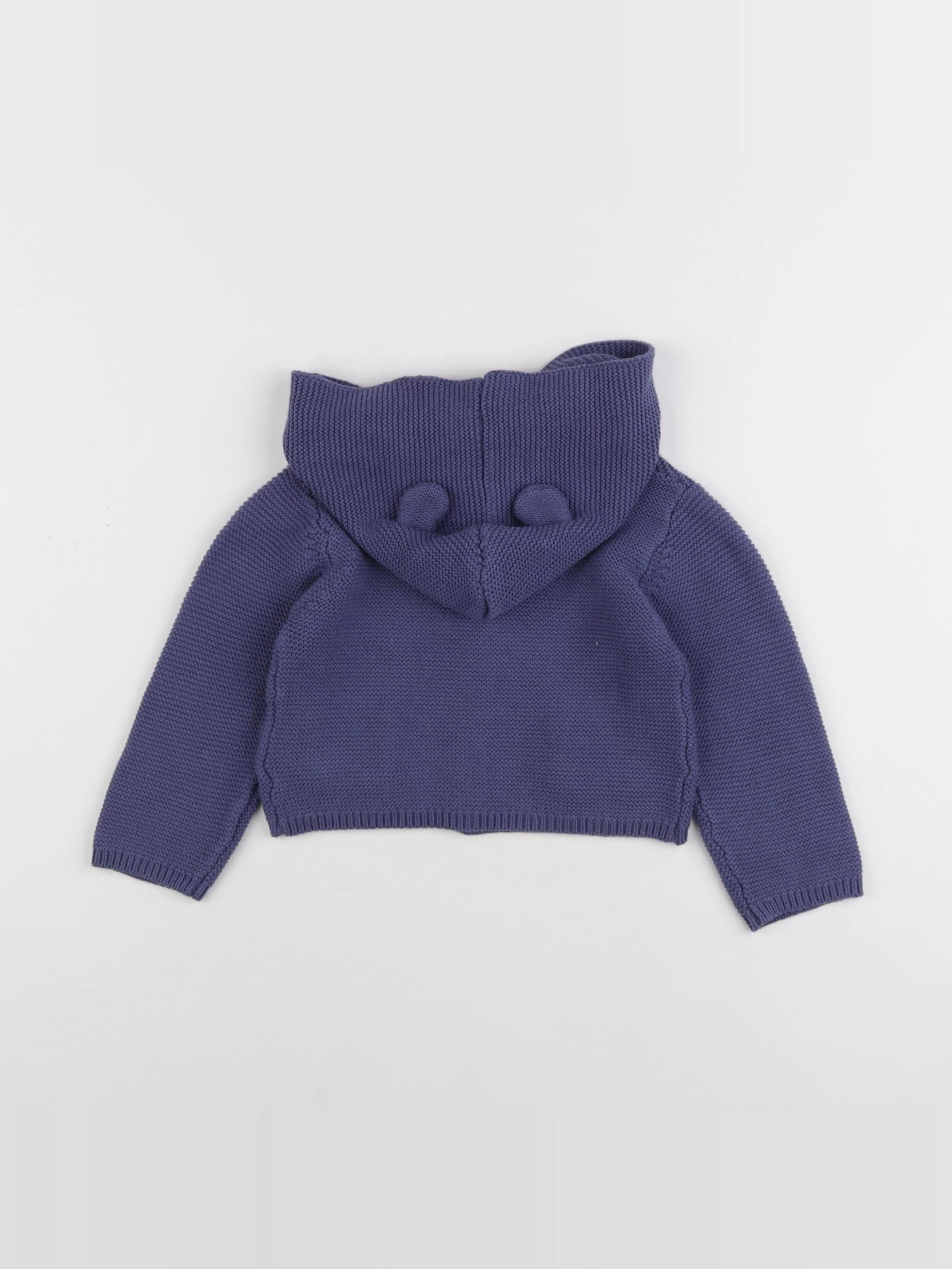 Boutchou - gilet bleu - 18 mois