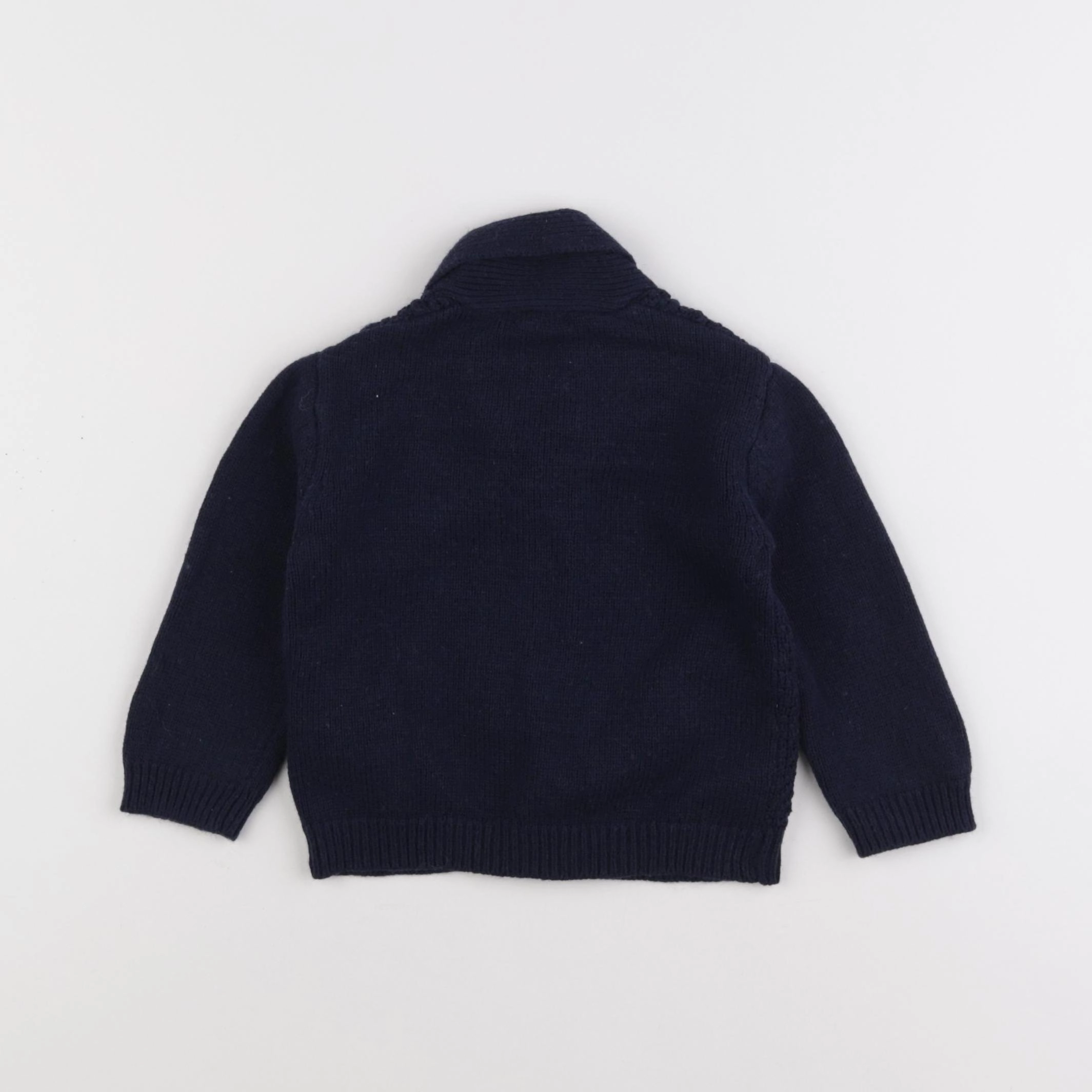 Boutchou - gilet bleu - 12 mois