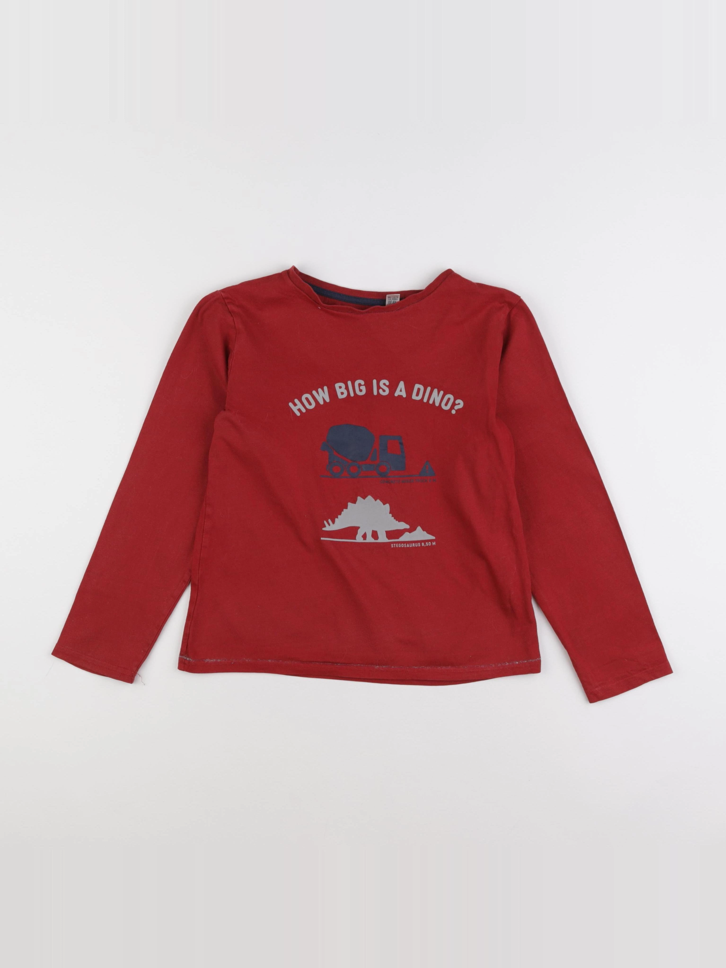 Okaidi - tee-shirt rouge - 10 ans