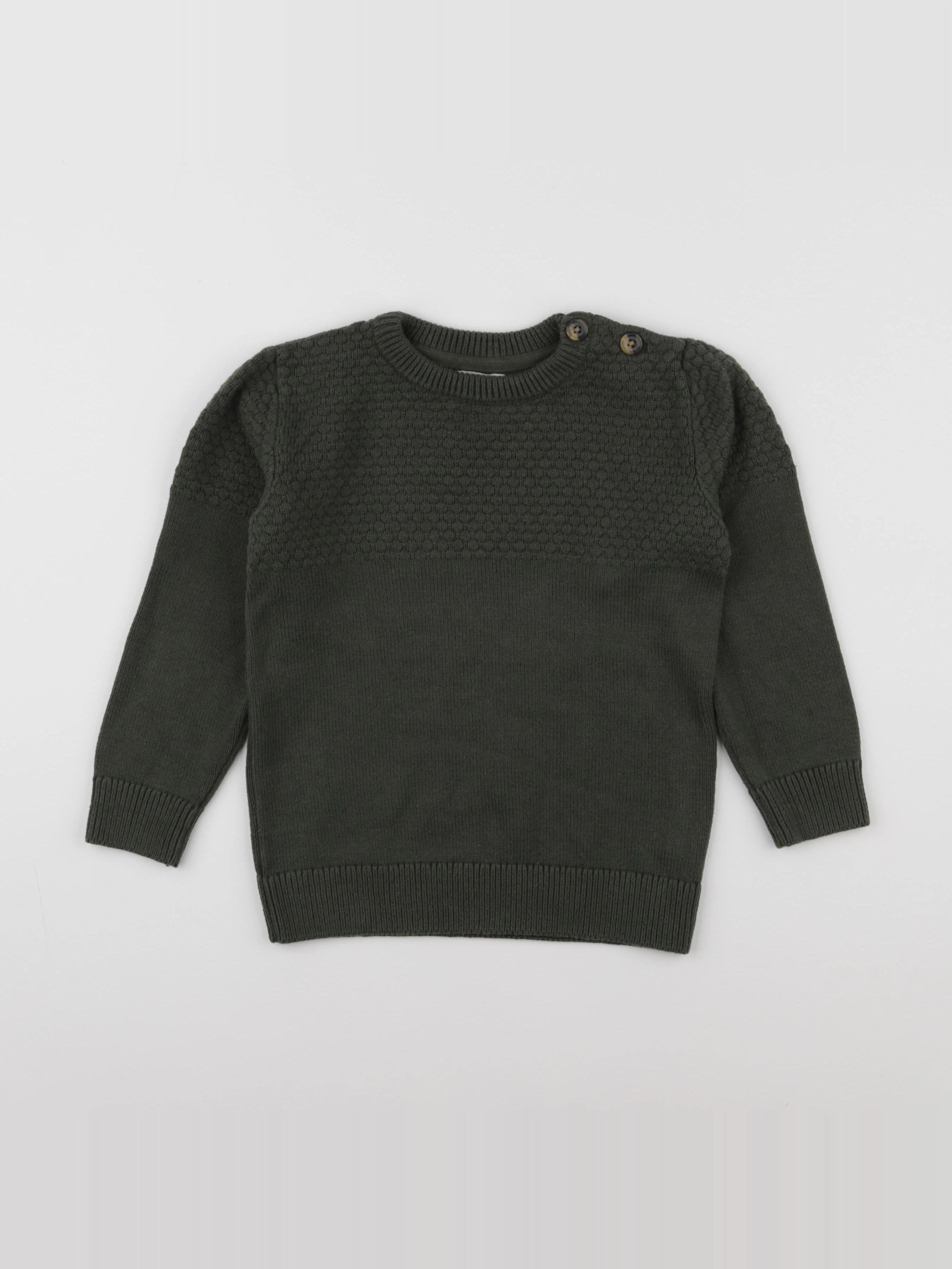 Vertbaudet - pull vert - 6 ans