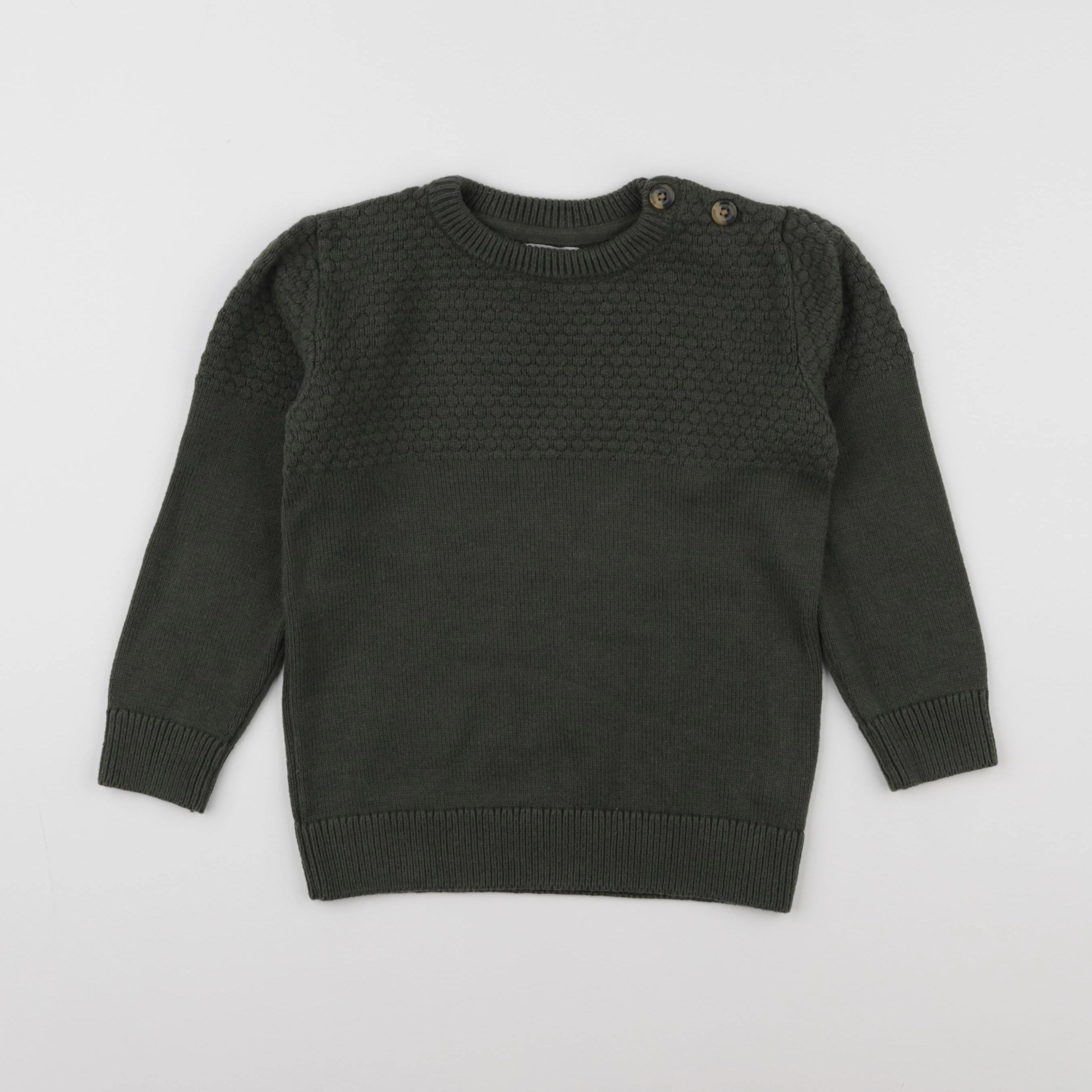Vertbaudet - pull vert - 6 ans