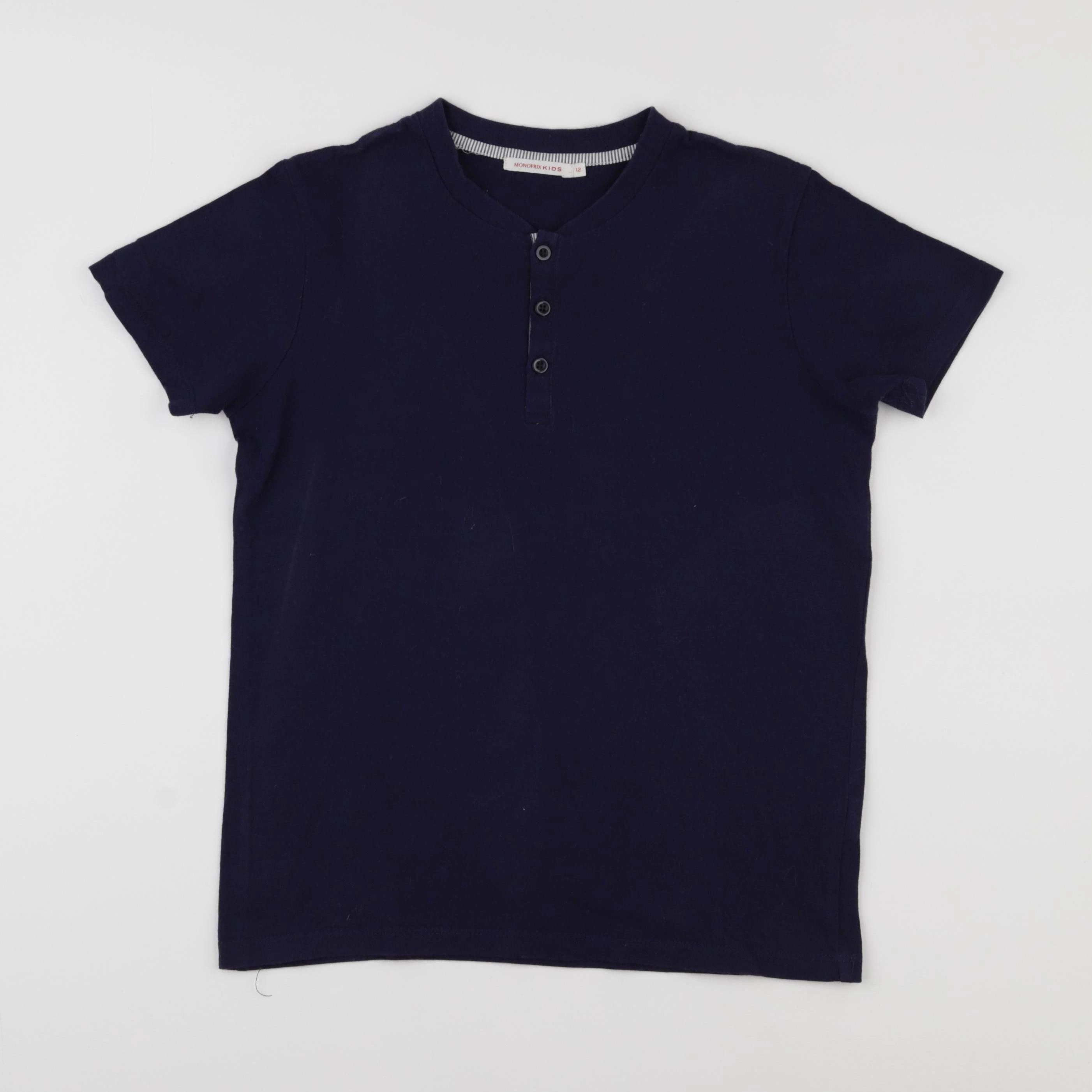 Monoprix - tee-shirt bleu - 12 ans