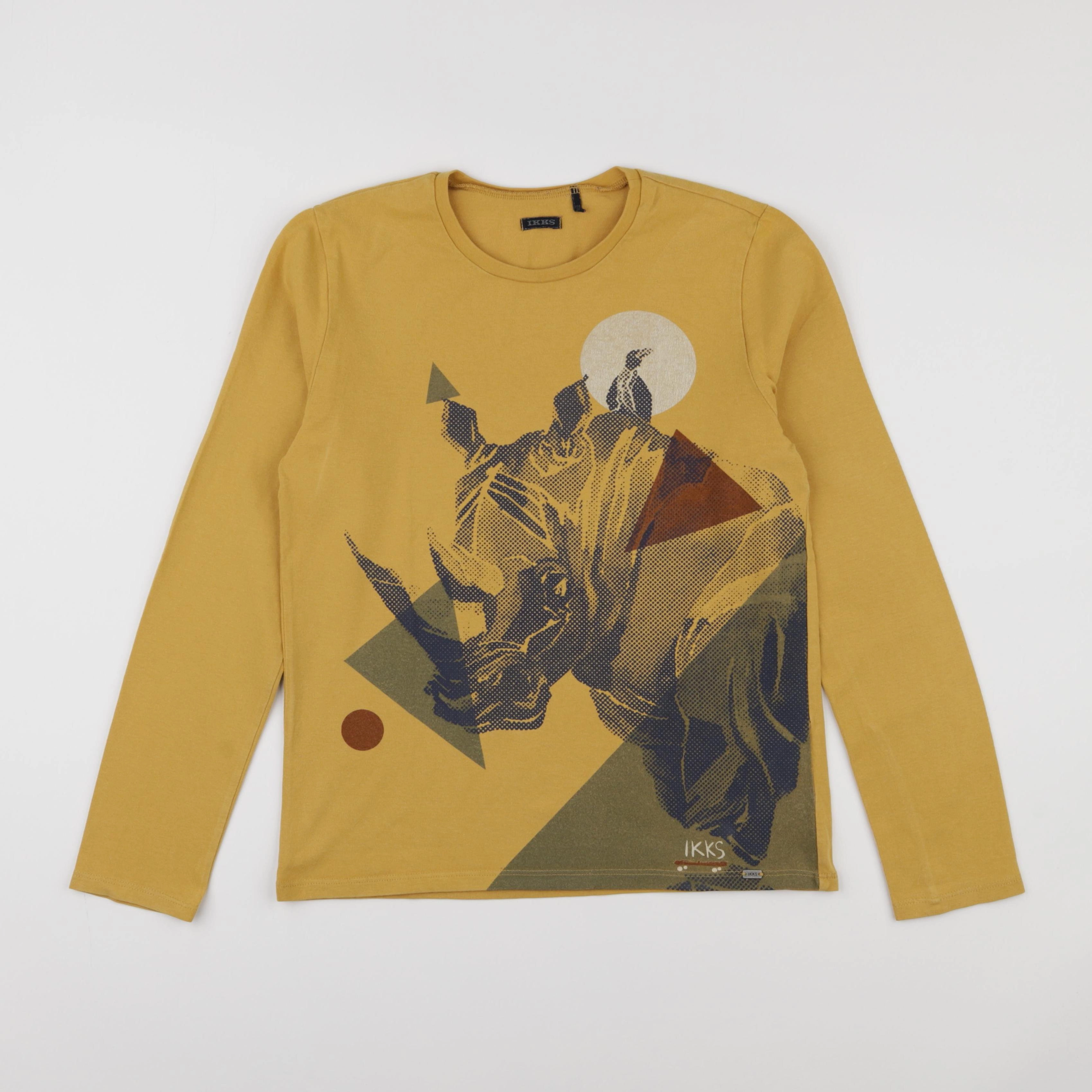 IKKS - tee-shirt jaune - 12 ans