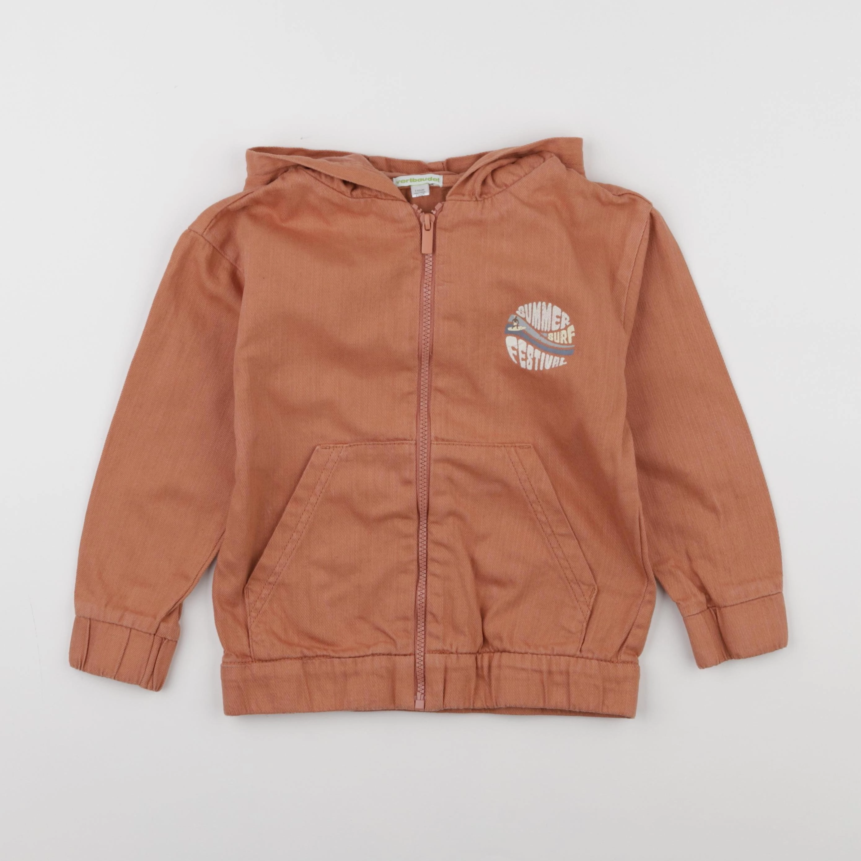 Vertbaudet - veste orange - 6 ans