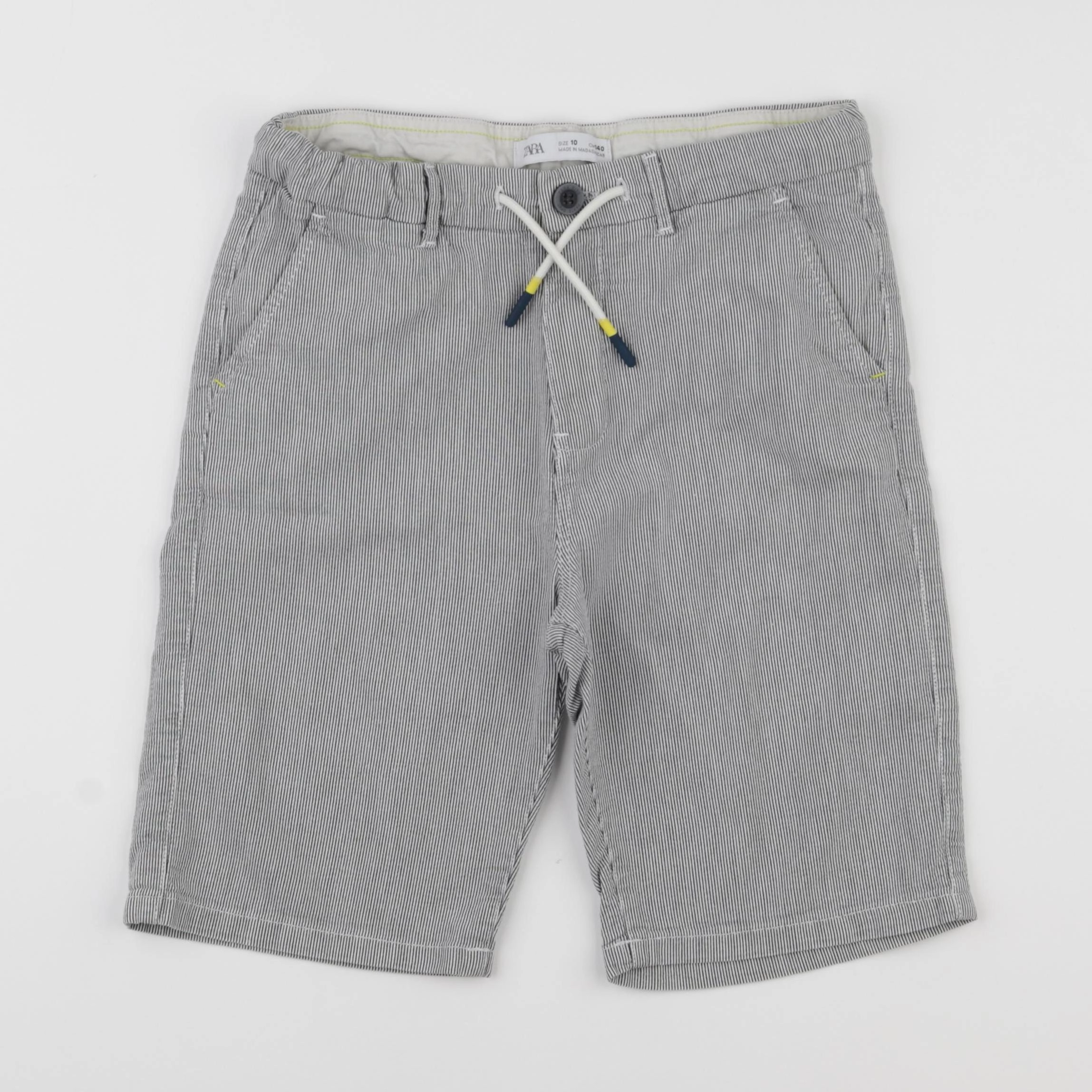 Zara - short blanc, bleu - 10 ans