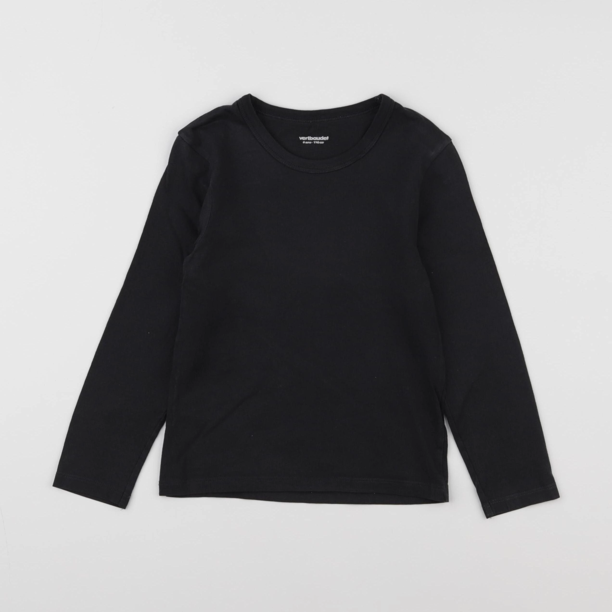 Vertbaudet - maillot de corps noir - 6 ans