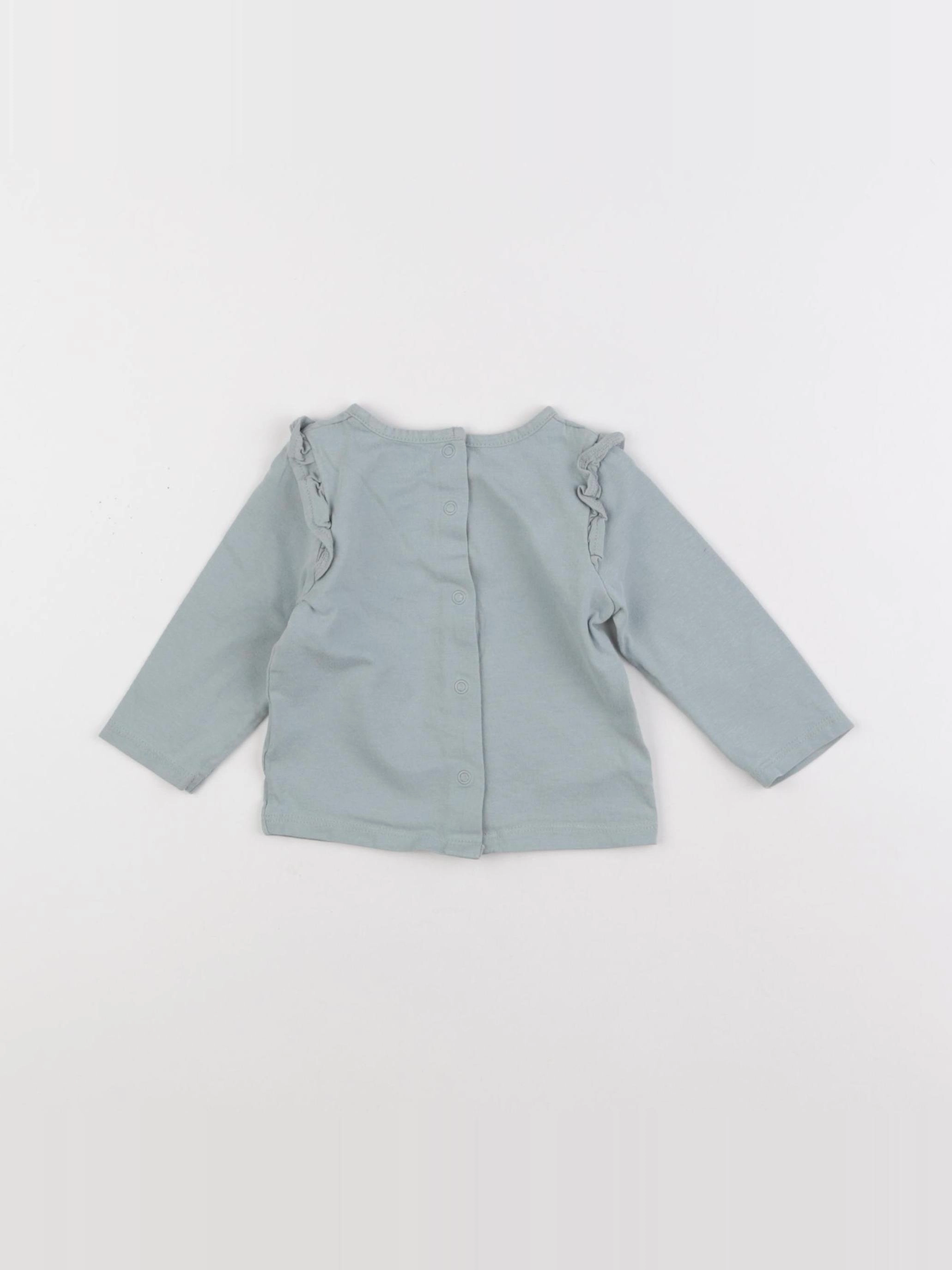 Vertbaudet - tee-shirt vert - 6 mois