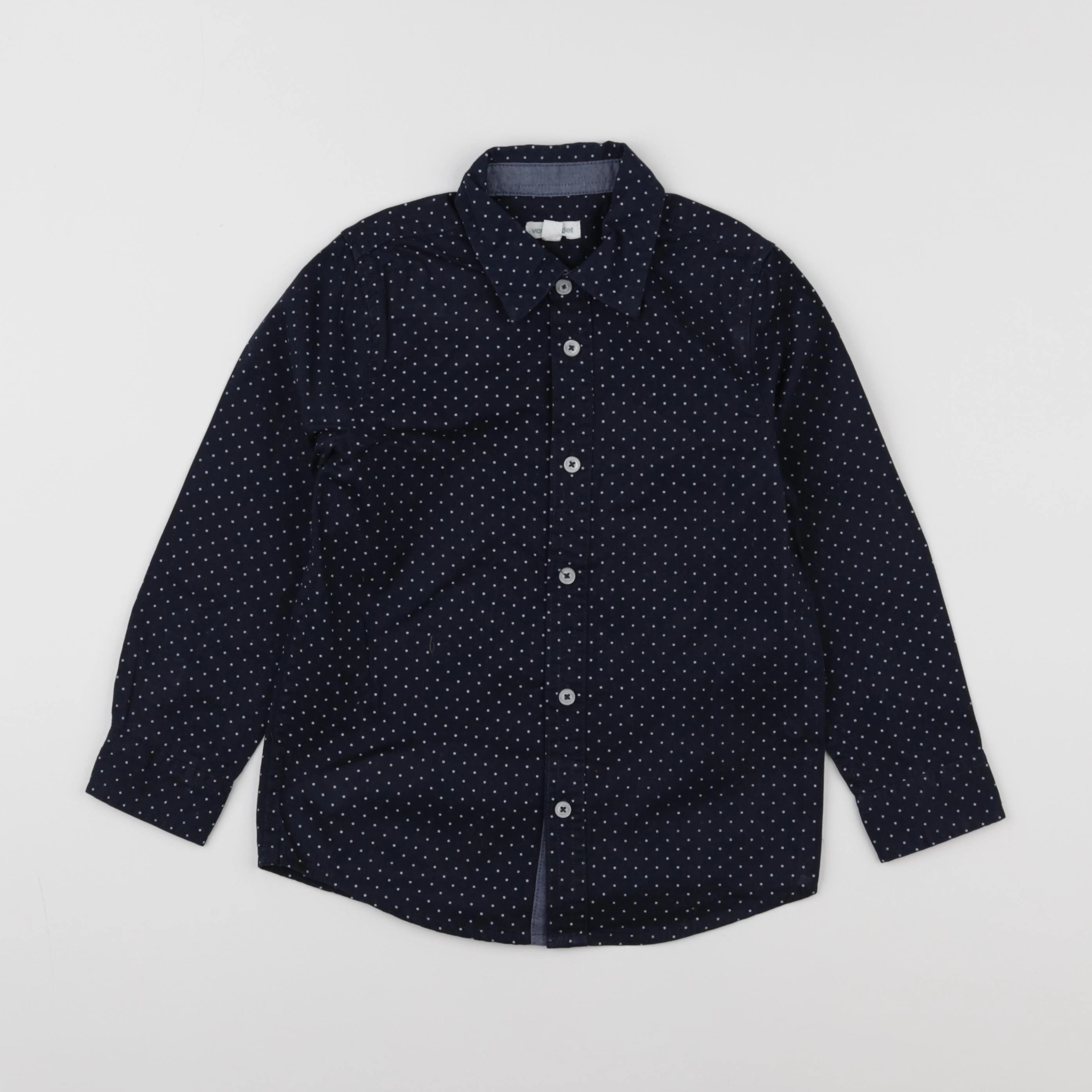 Vertbaudet - chemise bleu - 6 ans