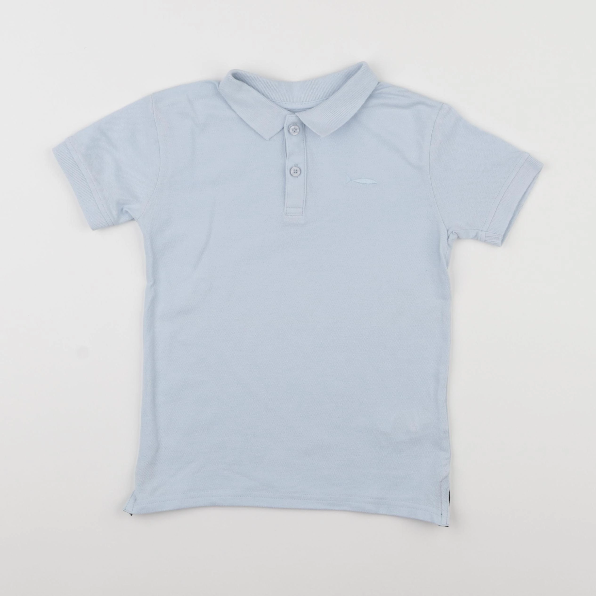 Vertbaudet - polo bleu - 6 ans