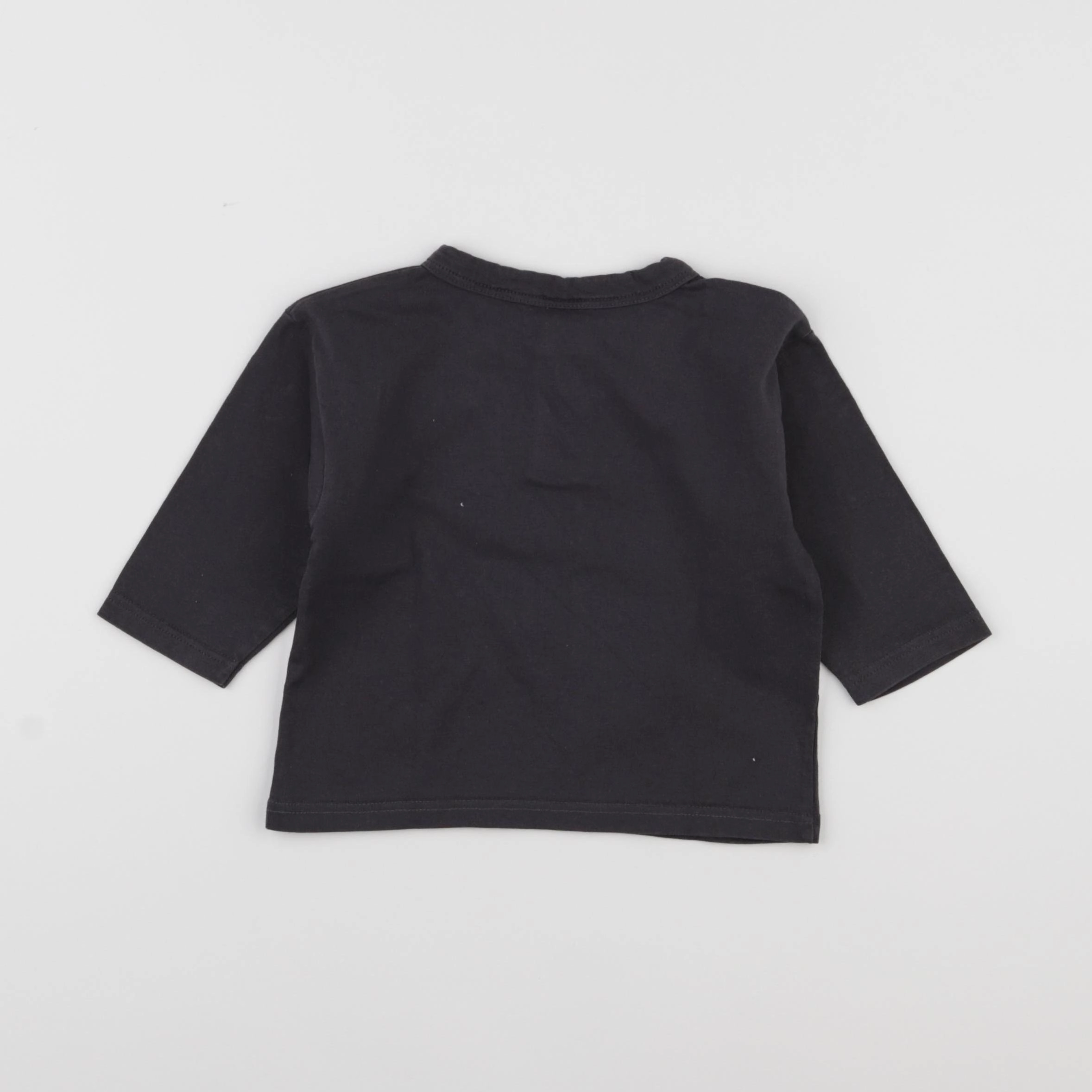 Petit Bateau - tee-shirt gris - 12 mois