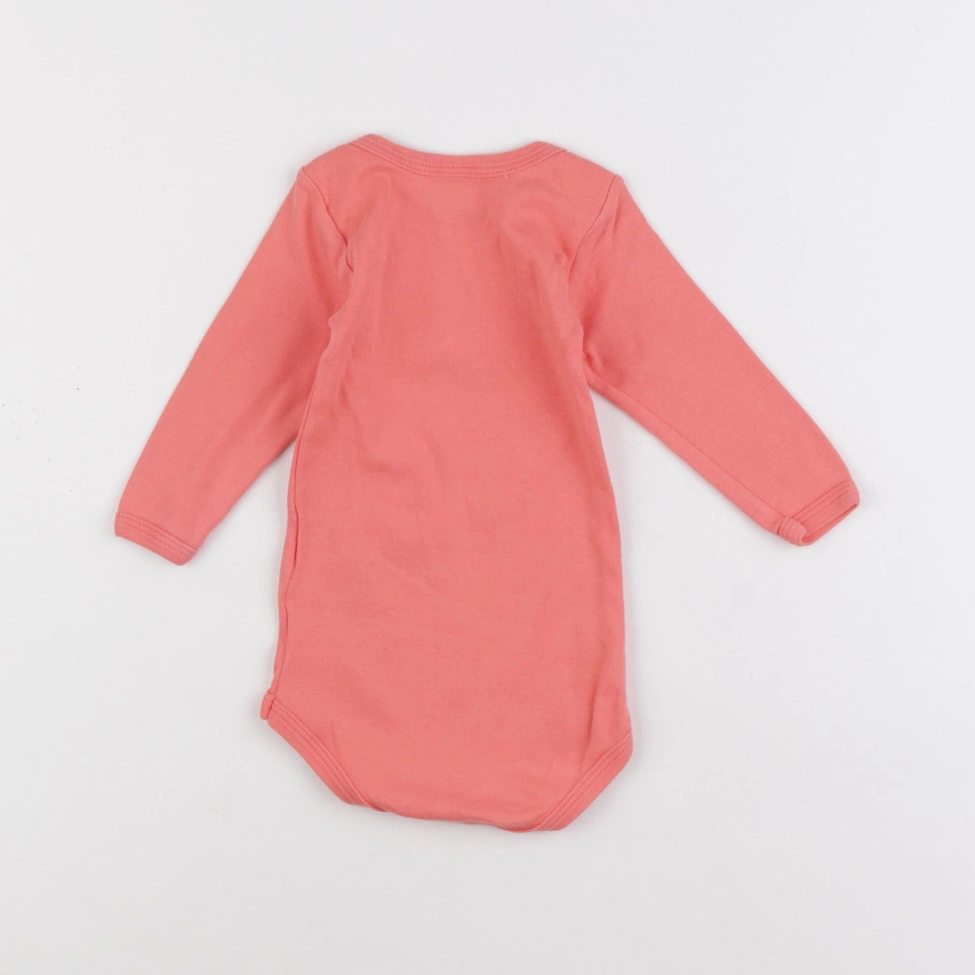 Petit Bateau - body rose - 6 mois