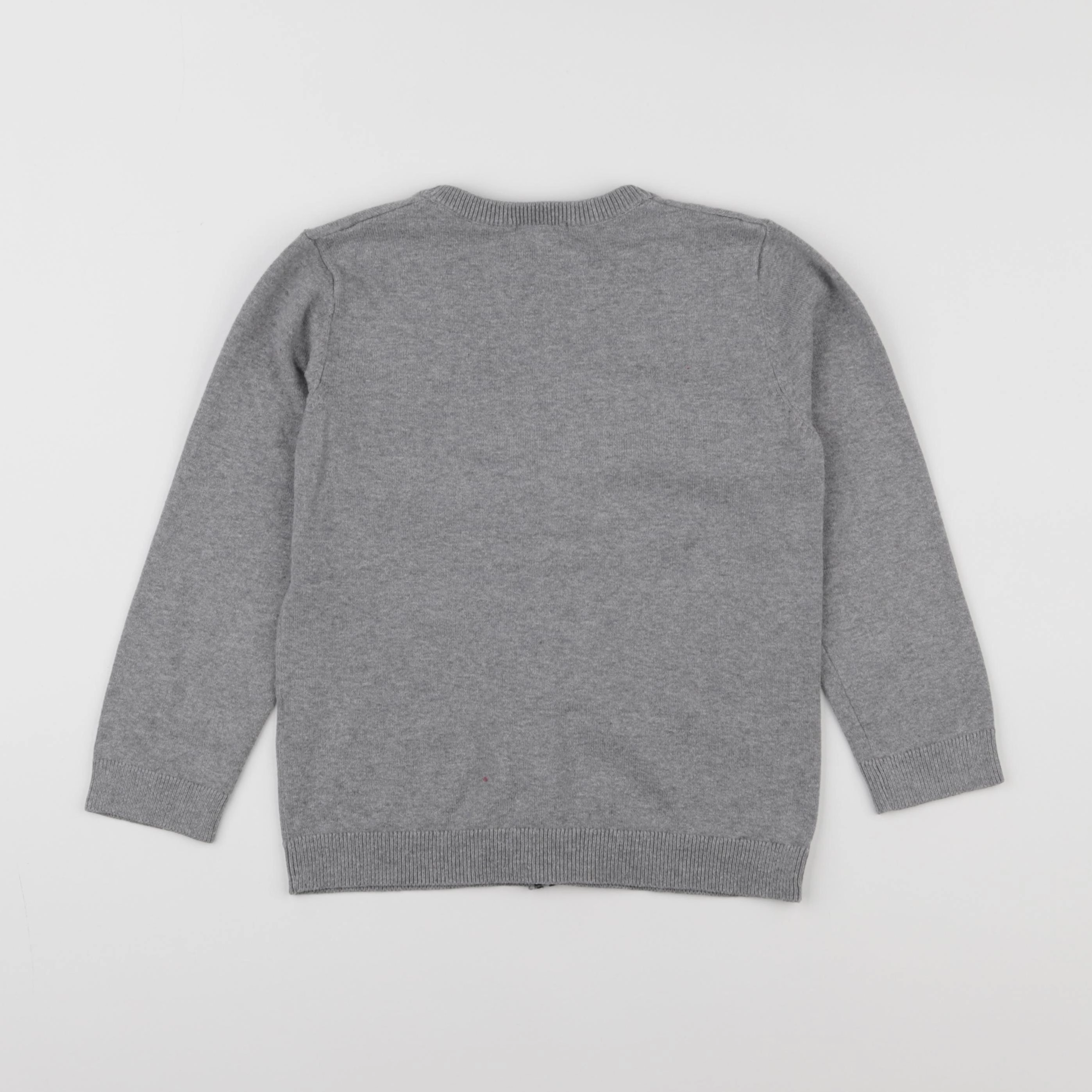 Vertbaudet - gilet gris - 6 ans