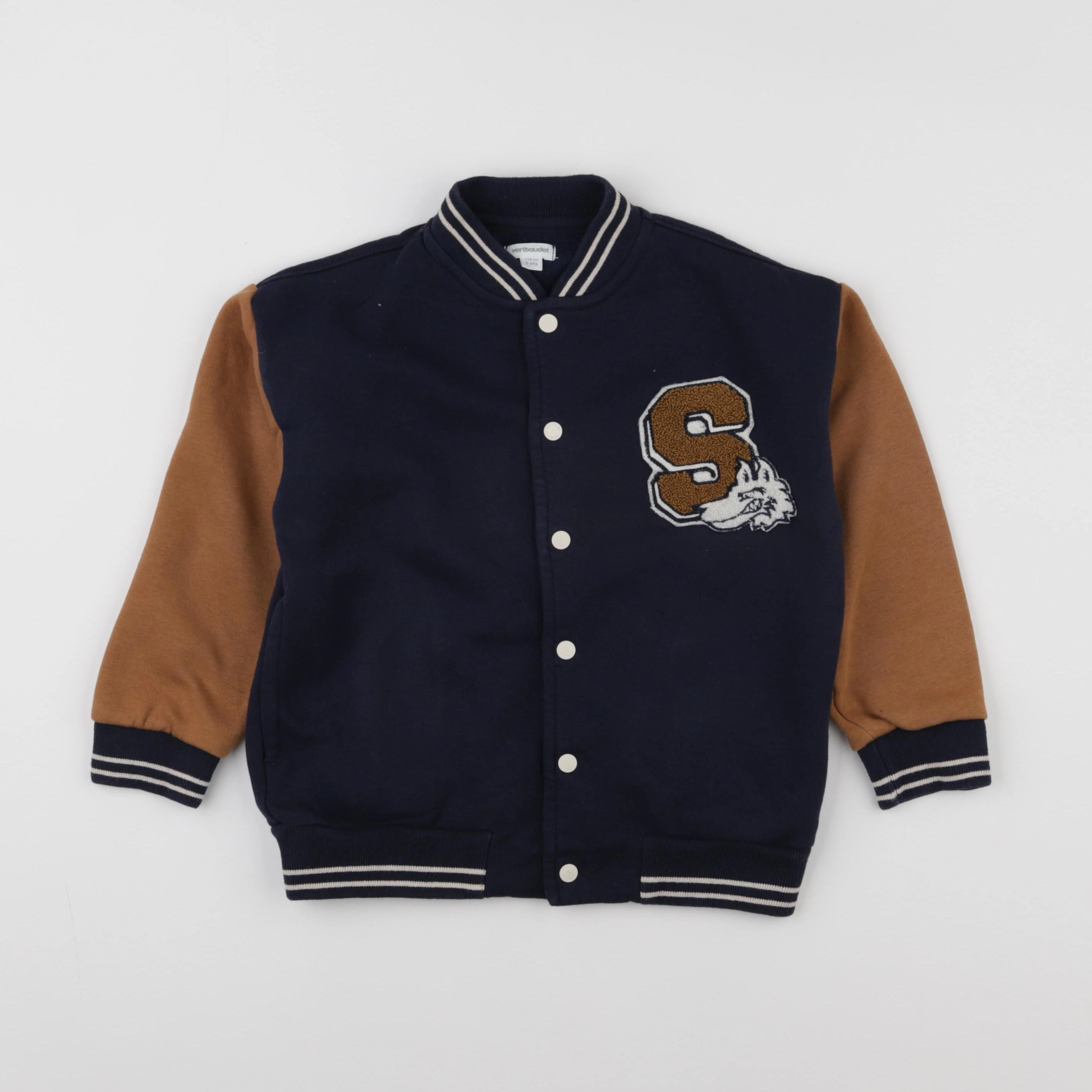 Vertbaudet - sweat multicolore - 6 ans