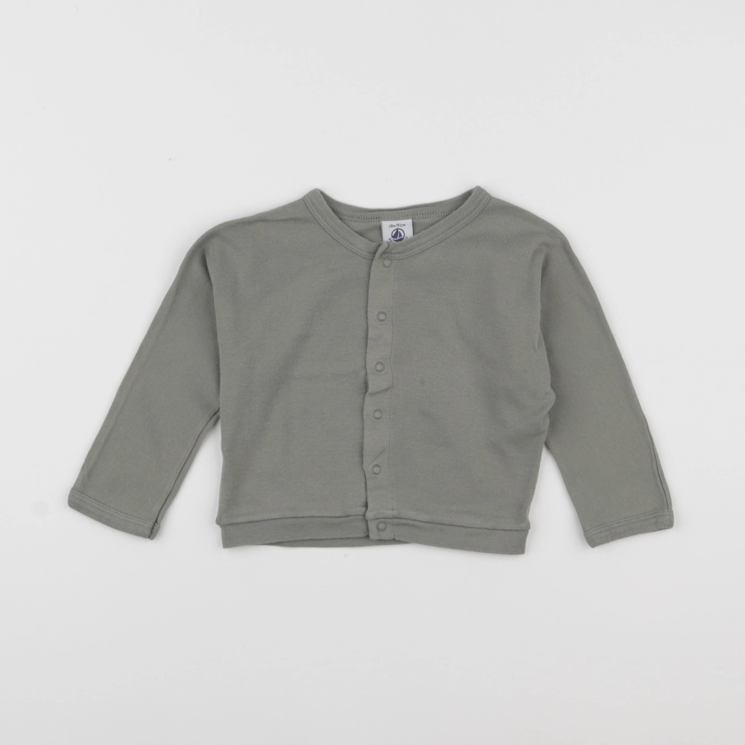 Petit Bateau - tee-shirt vert - 18 mois