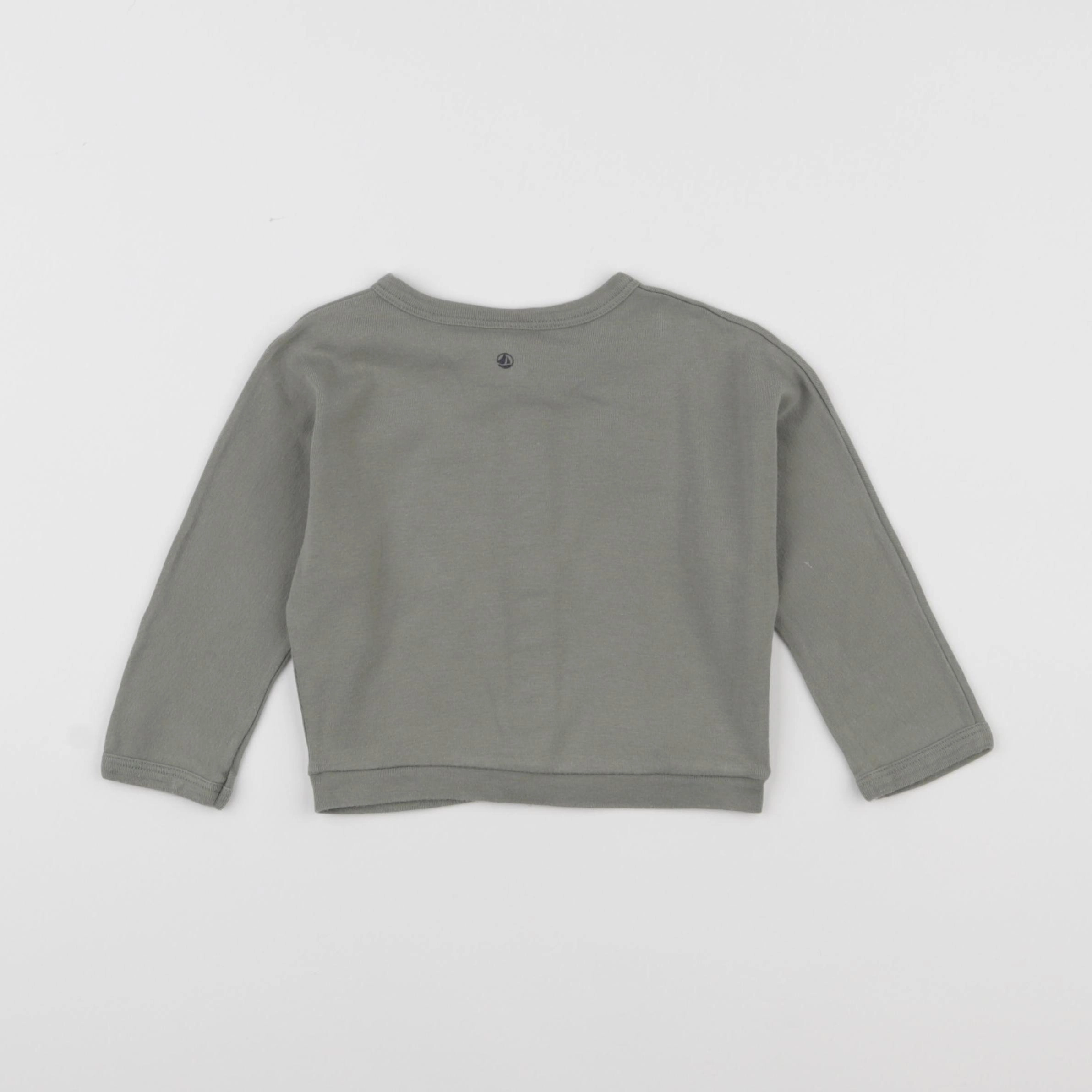 Petit Bateau - tee-shirt vert - 18 mois