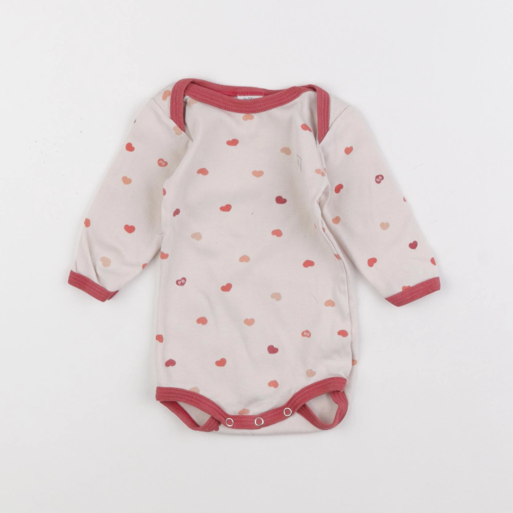 Petit Bateau - body beige - 3 mois