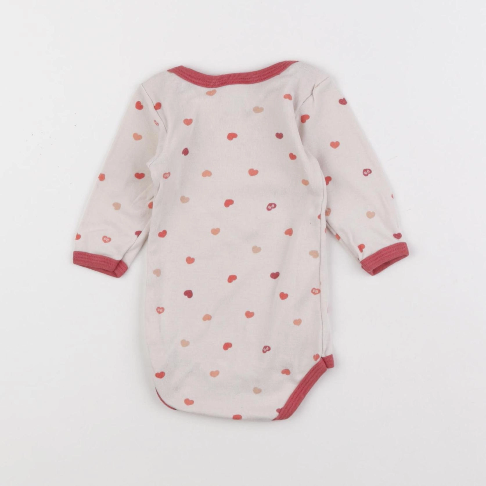 Petit Bateau - body beige - 3 mois