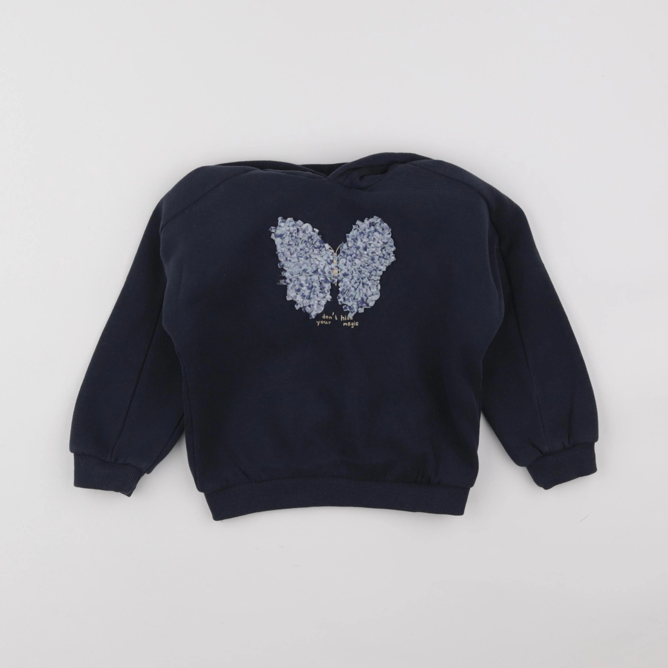 Vertbaudet - sweat bleu - 4 ans