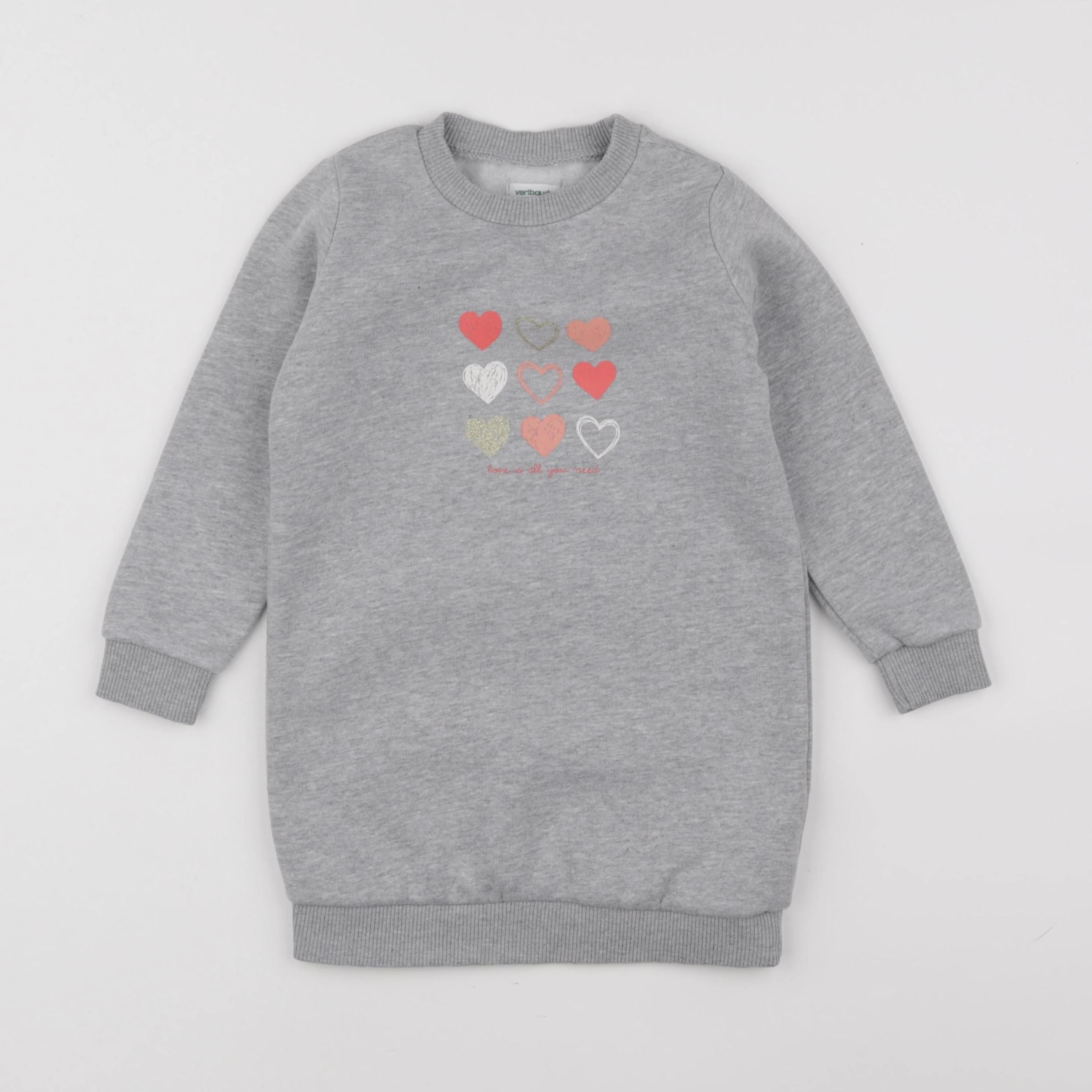 Vertbaudet - robe gris - 3 ans