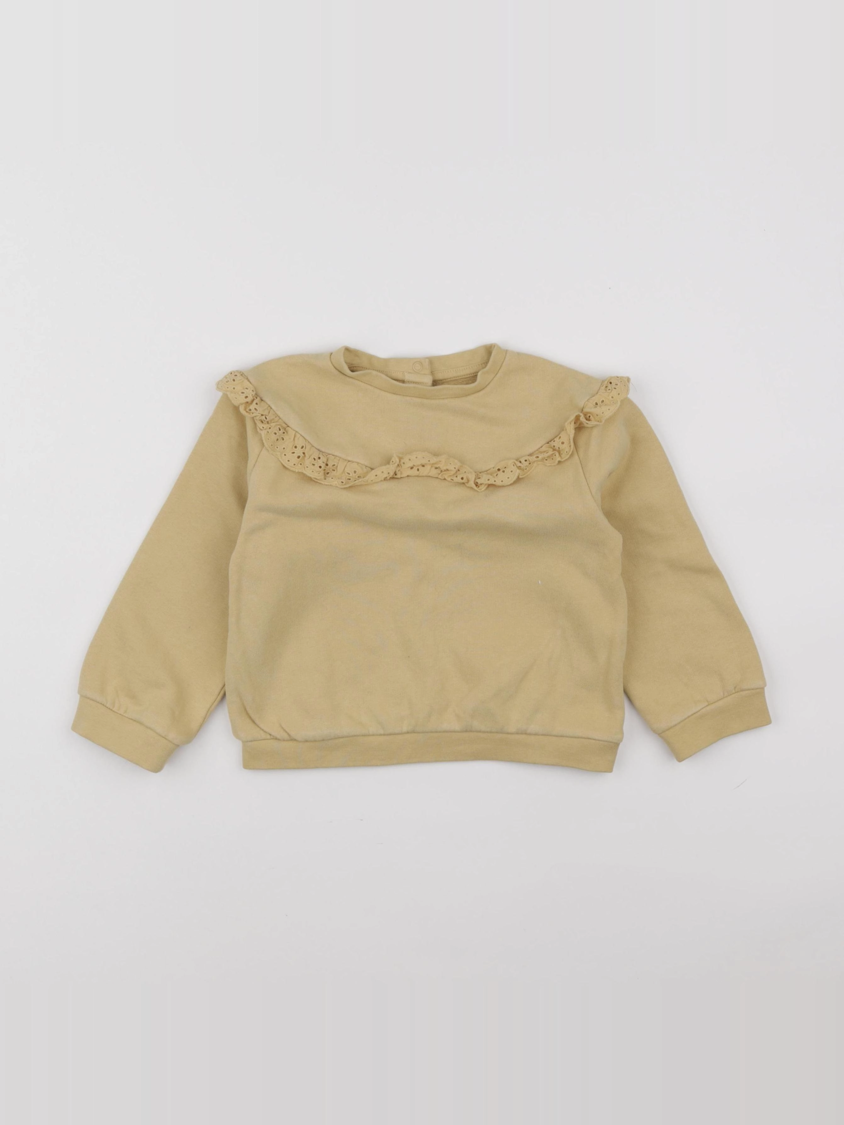 Vertbaudet - sweat jaune - 3 ans