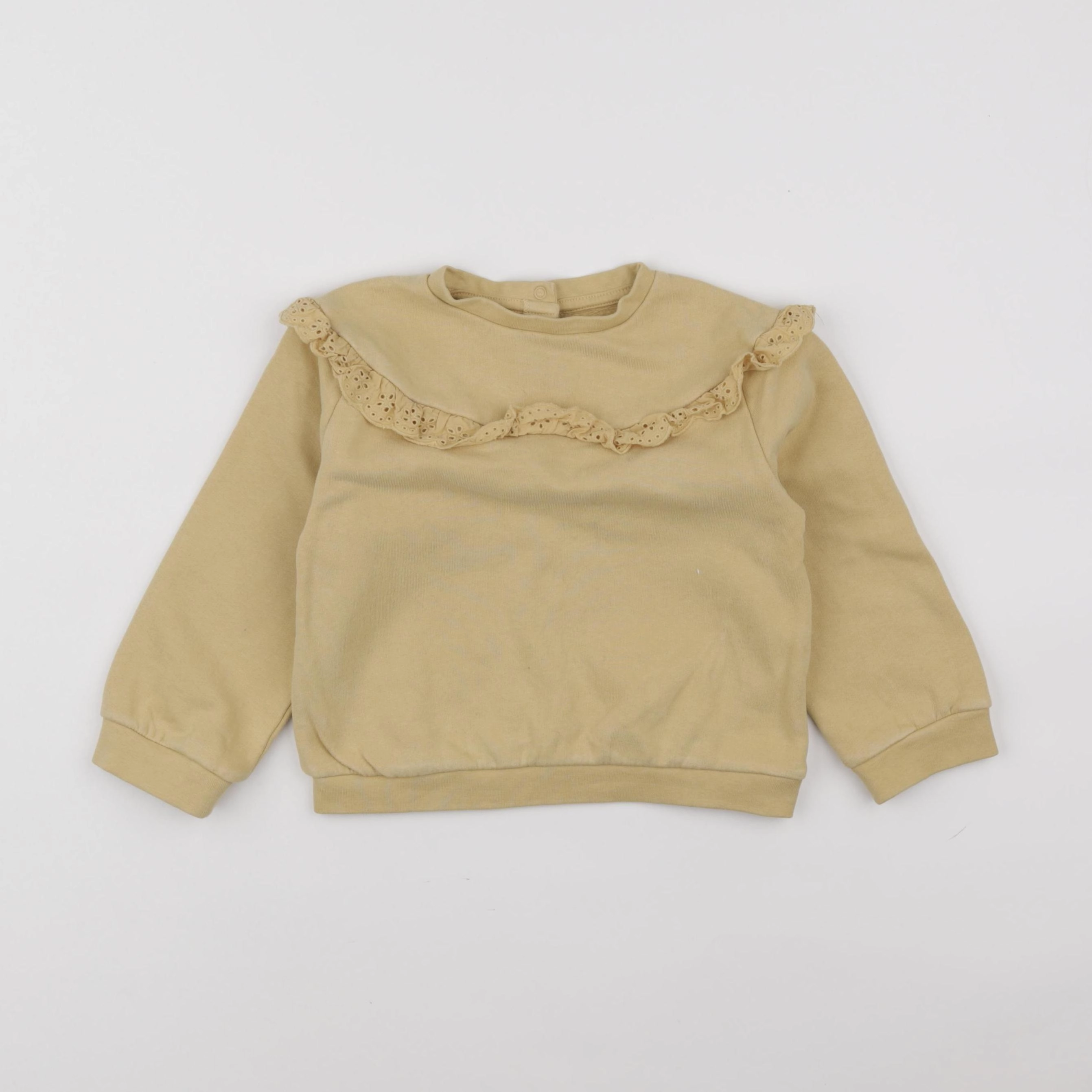 Vertbaudet - sweat jaune - 3 ans