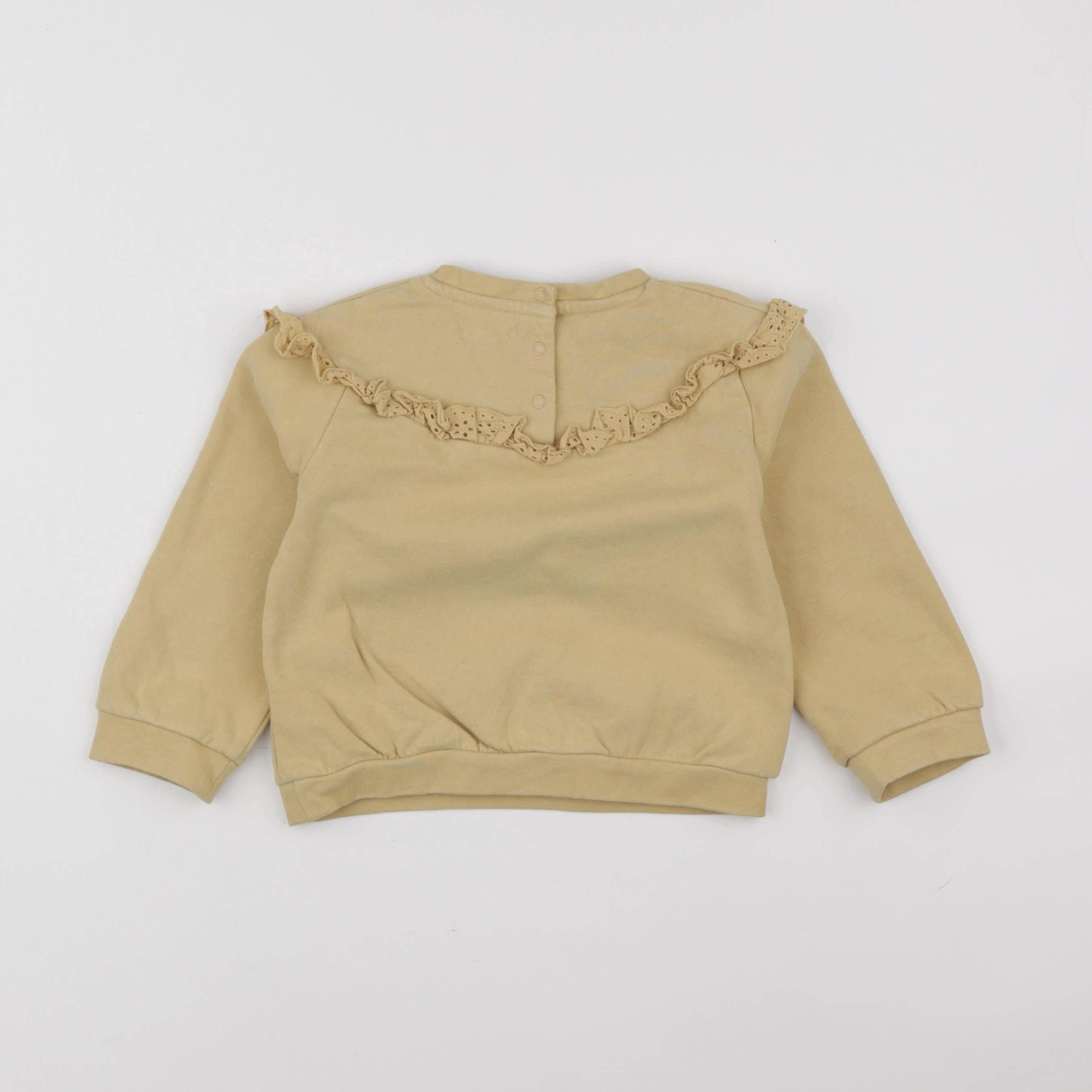 Vertbaudet - sweat jaune - 3 ans