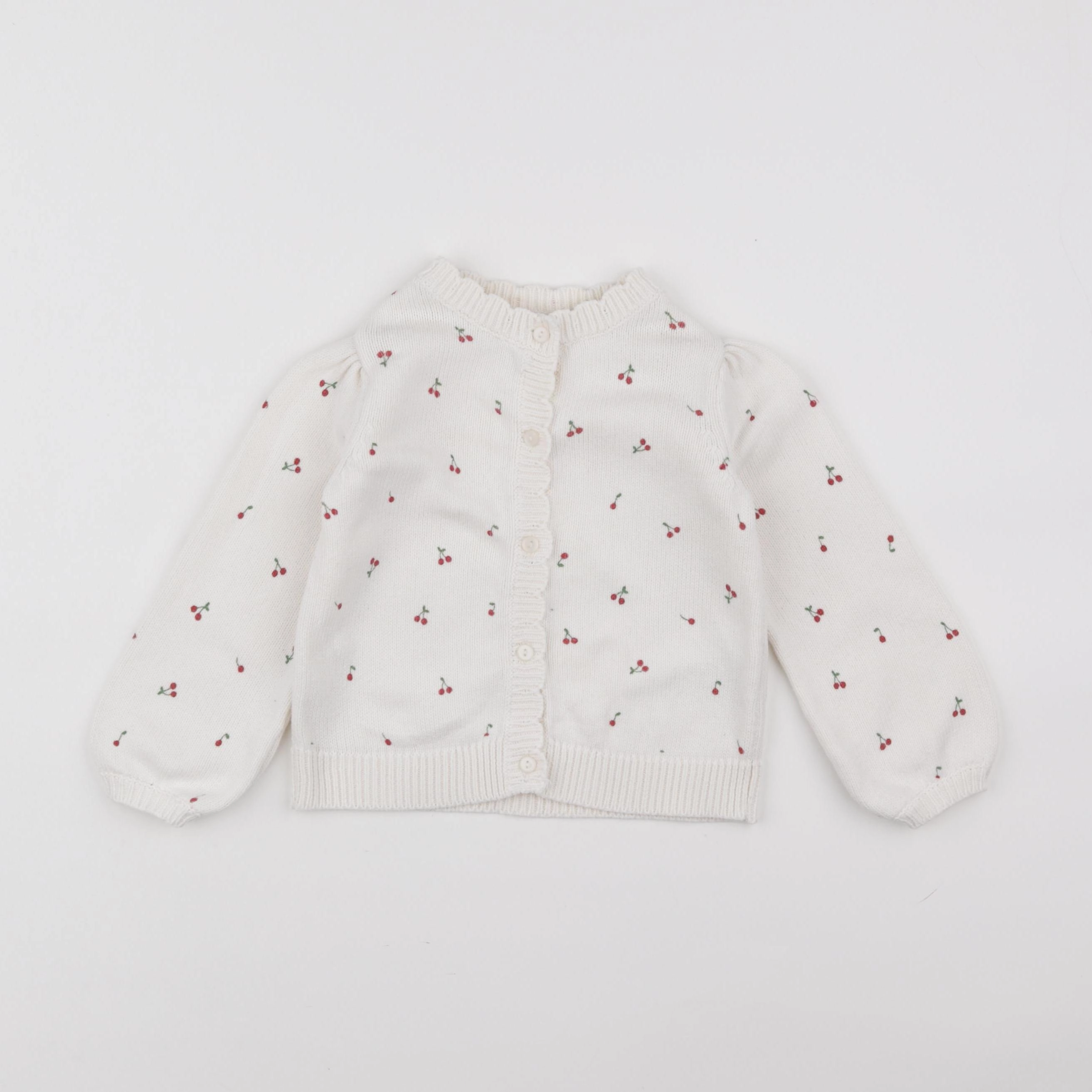 Vertbaudet - gilet blanc - 3 ans