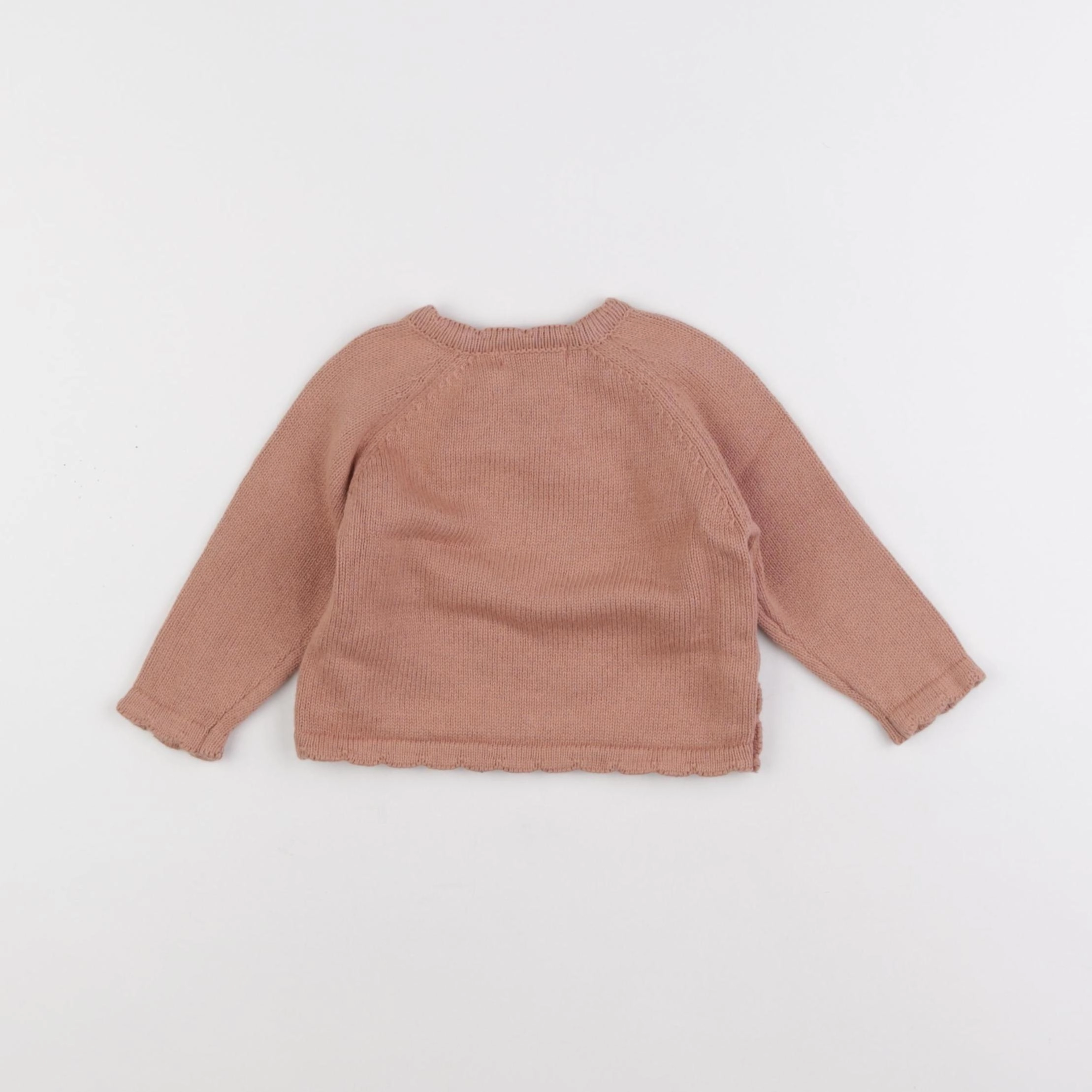 Vertbaudet - gilet marron - 6 mois