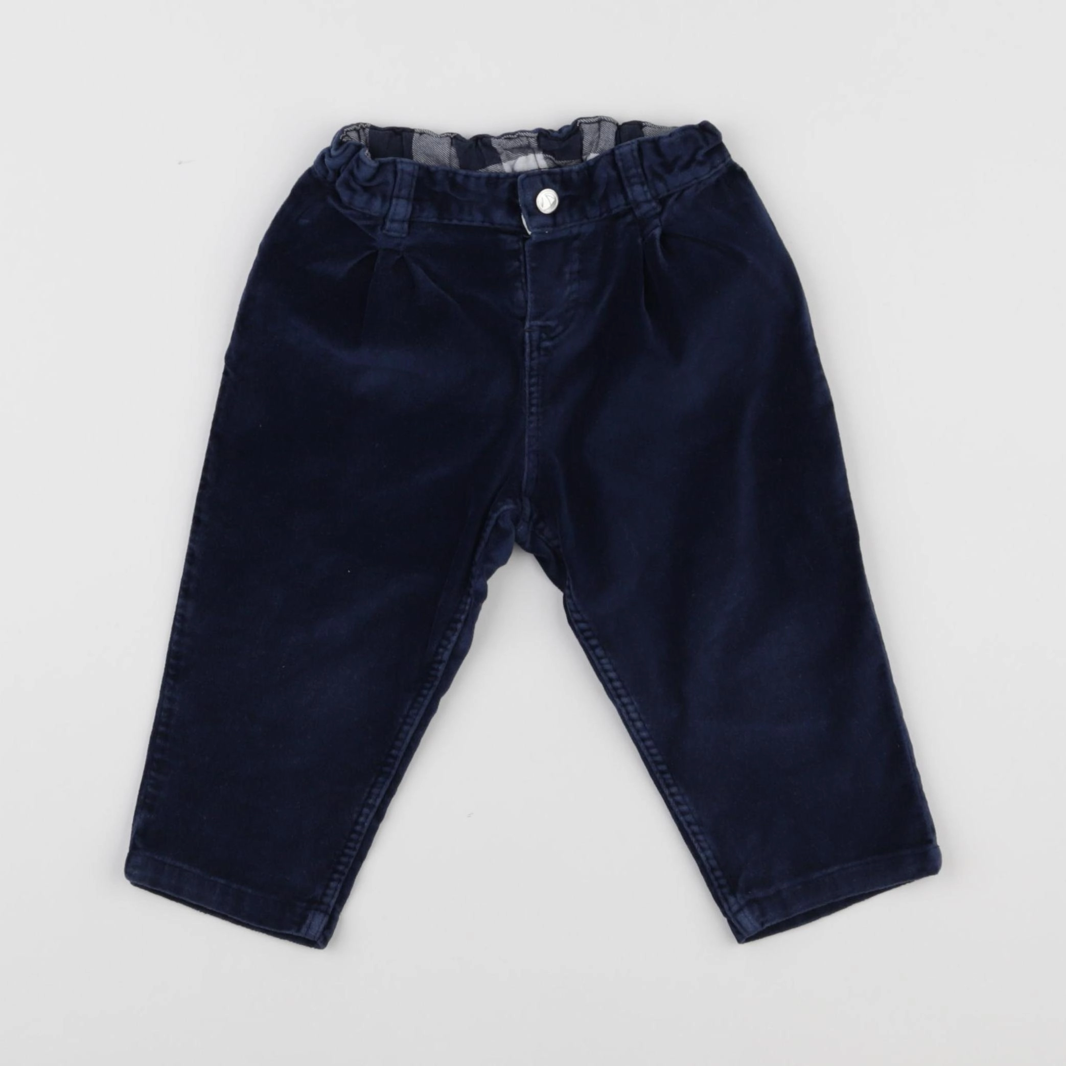 Petit Bateau - pantalon bleu - 18 mois
