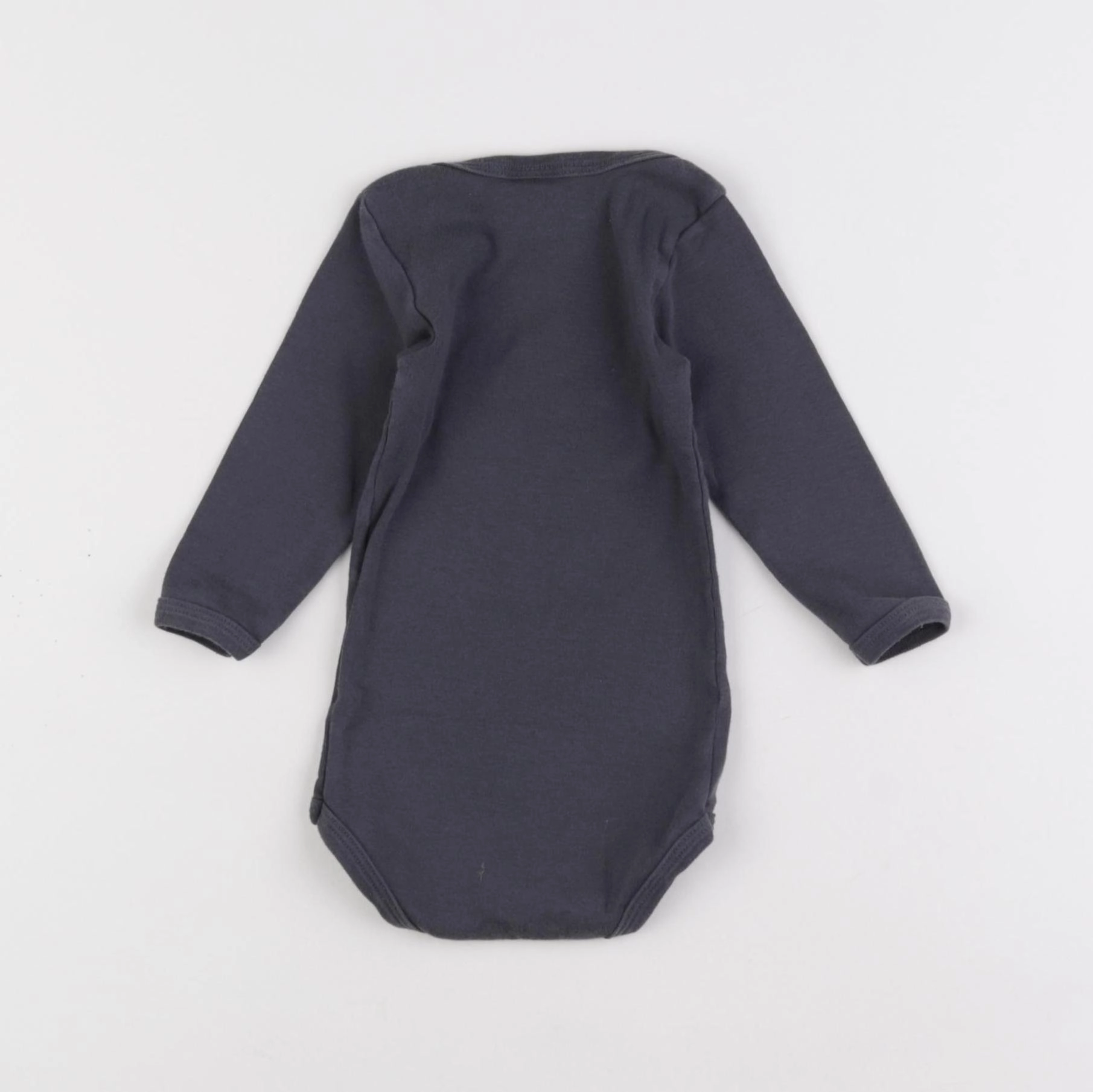 Petit Bateau - body gris - 6 mois