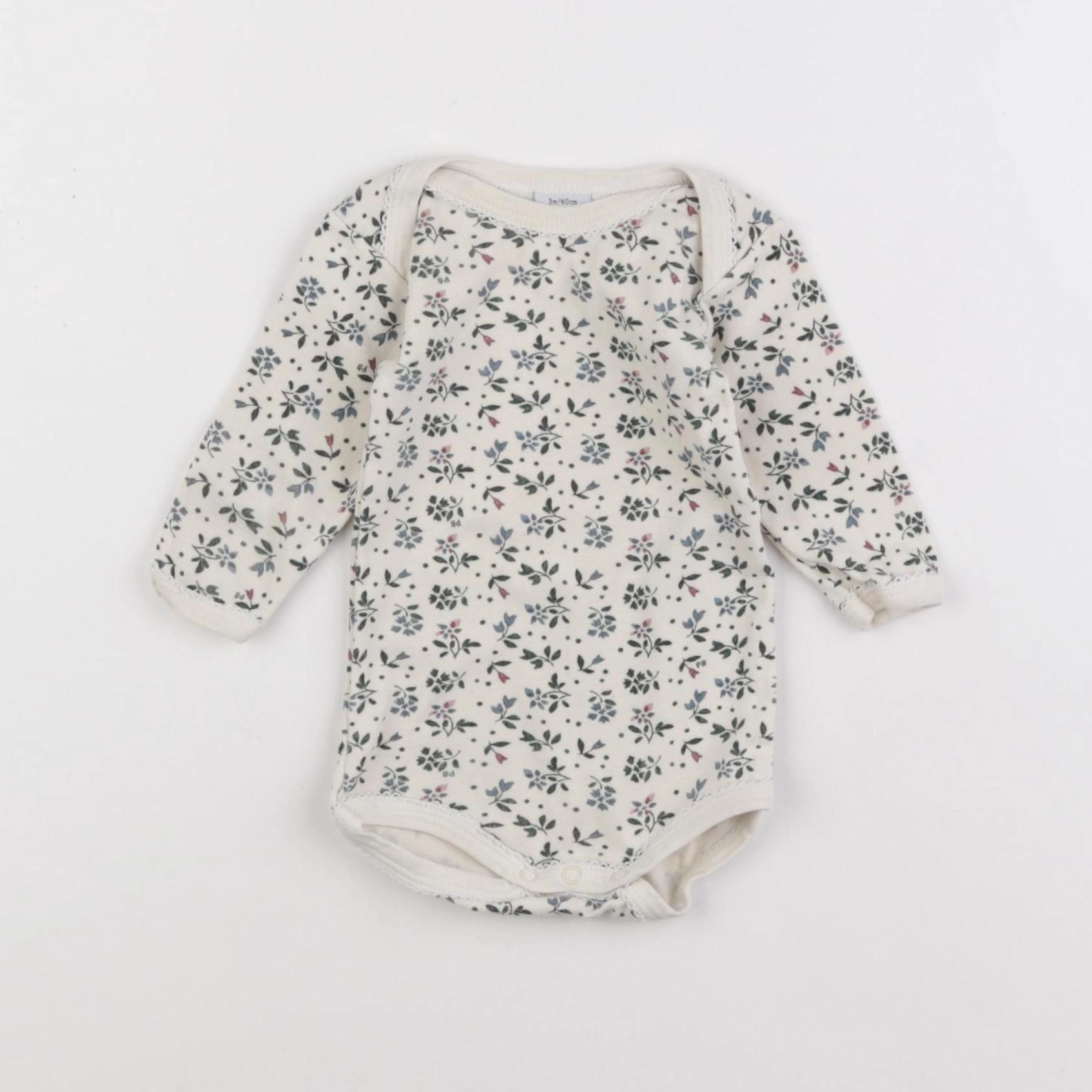 Petit Bateau - body beige - 3 mois