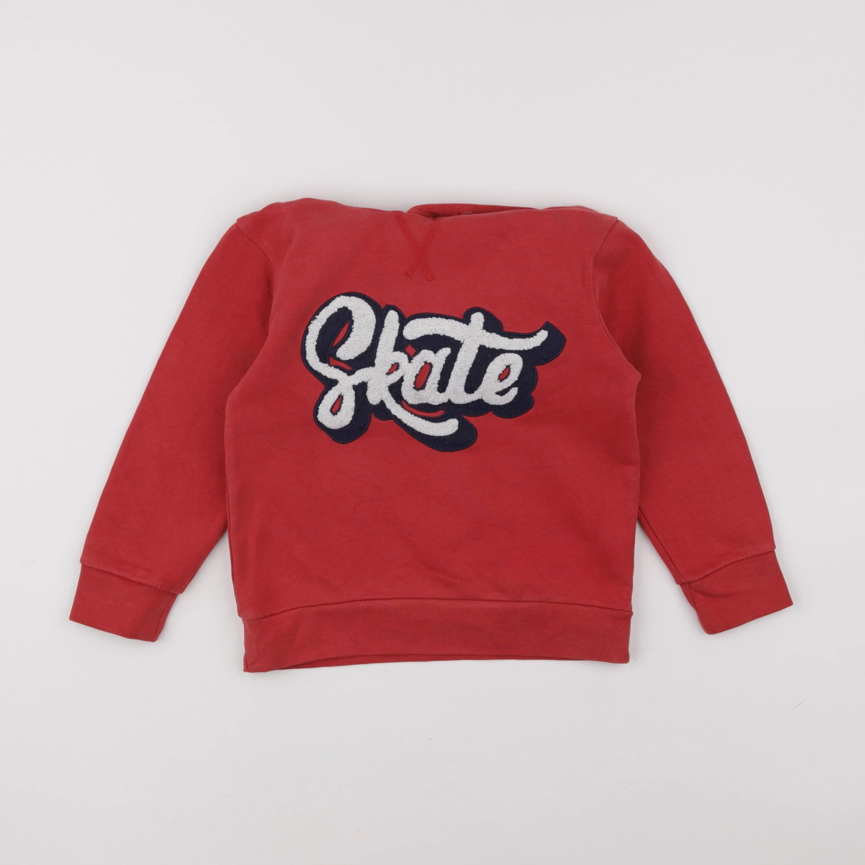 Vertbaudet - sweat rouge - 5 ans