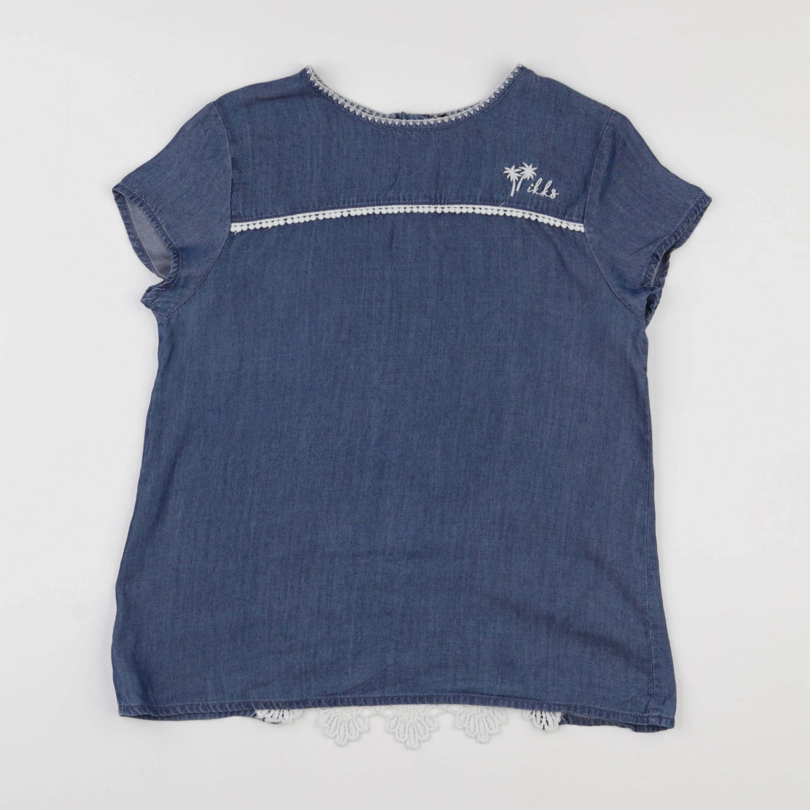 IKKS - blouse bleu - 12 ans